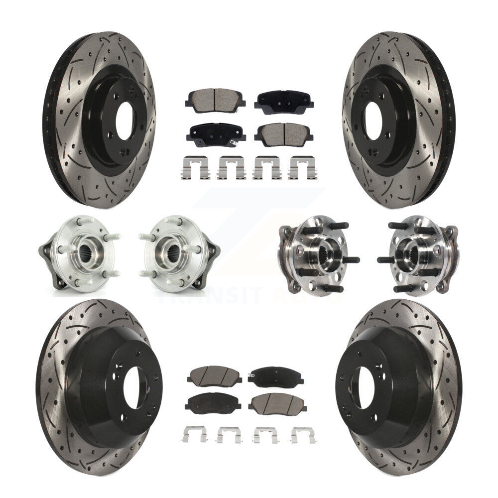 Transit Auto KBB-128872 Wheel Bearing and Hub Assembly for 2015-2016 Hyundai Santa Fe XL, Hyundai Santa Fe - Front and Rear product image