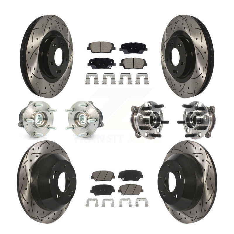 Transit Auto KBB-128875 Wheel Bearing and Hub Assembly for 2015-2016 Hyundai Santa Fe Sport - Front and Rear product image