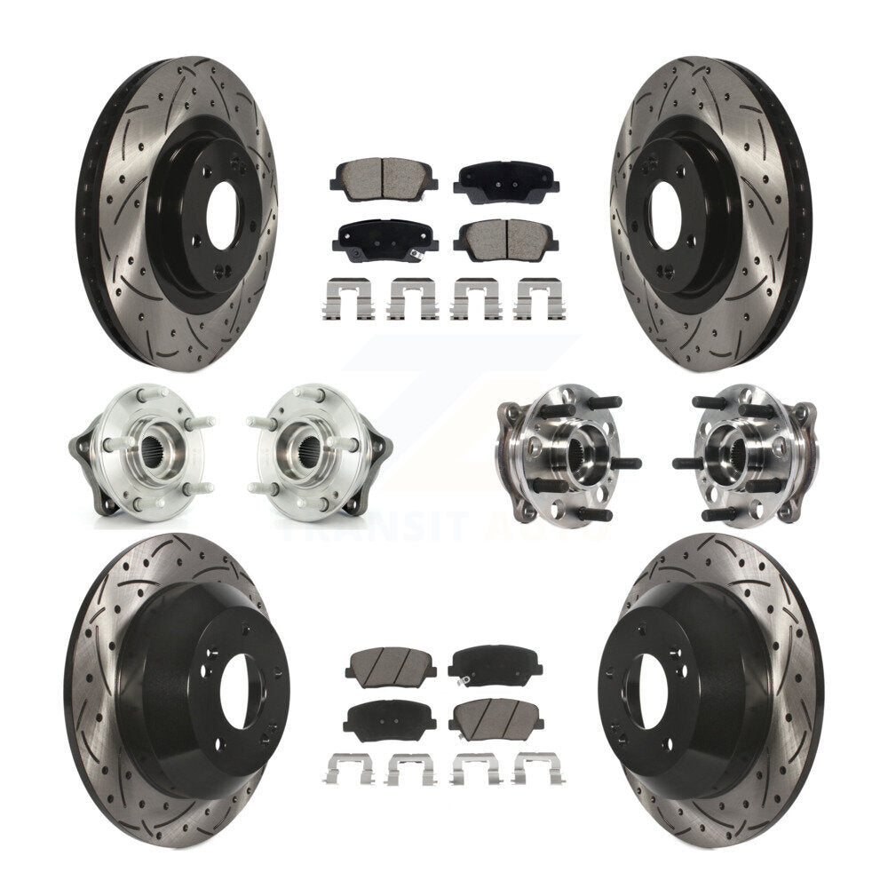 Transit Auto KBB-128876 Wheel Bearing and Hub Assembly for 2015-2016 Hyundai Santa Fe Sport - Front and Rear product image