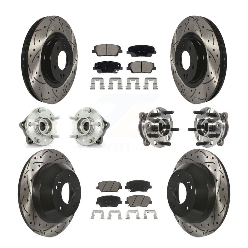 Transit Auto KBB-128876 Wheel Bearing and Hub Assembly for 2015-2016 Hyundai Santa Fe Sport - Front and Rear product image