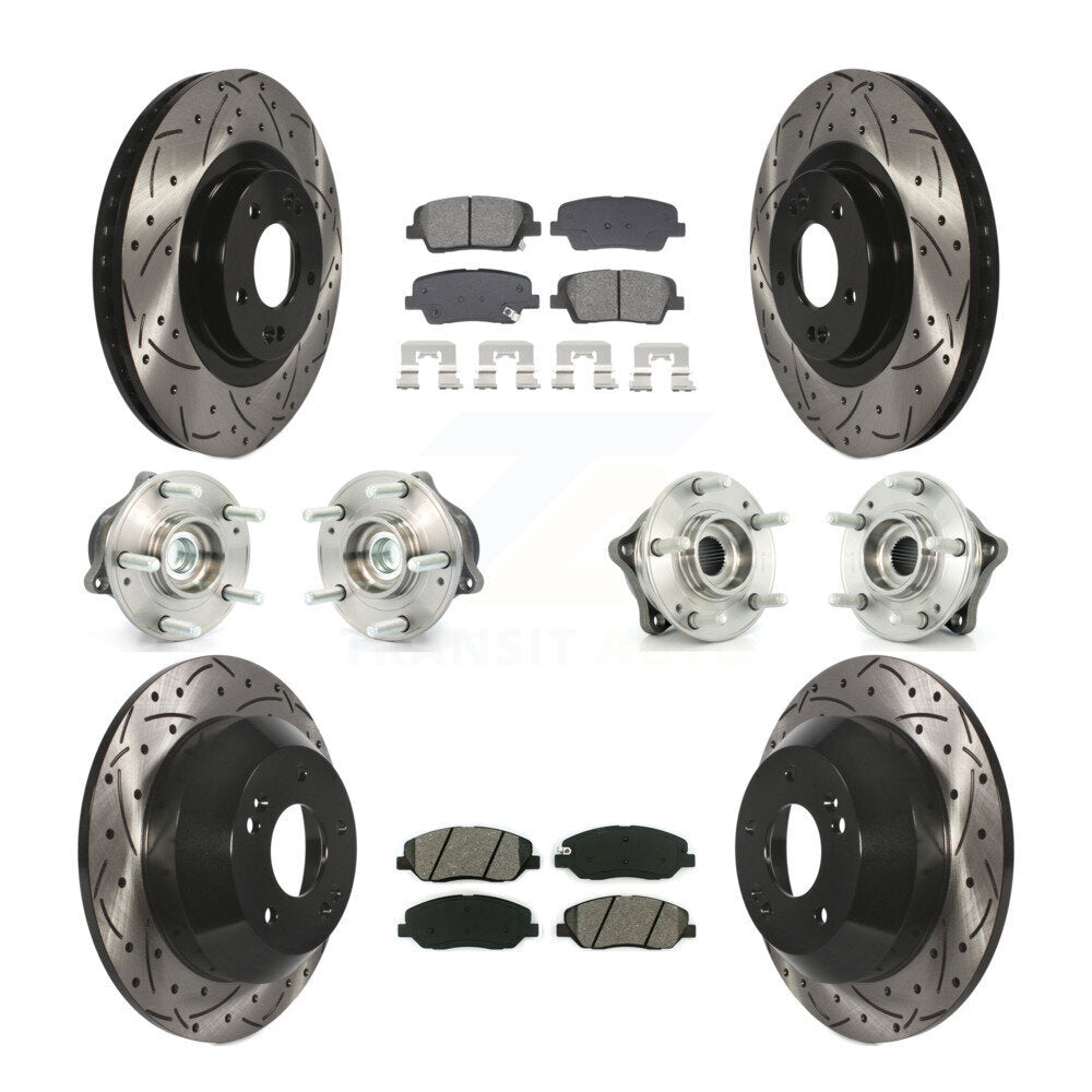 Transit Auto KBB-128893 Wheel Bearing and Hub Assembly for 2013-2015 Hyundai Santa Fe, Hyundai Santa Fe XL - Front and Rear product image