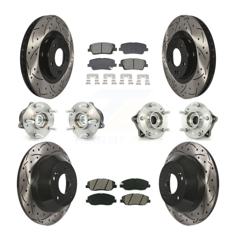 Transit Auto KBB-128893 Wheel Bearing and Hub Assembly for 2013-2015 Hyundai Santa Fe, Hyundai Santa Fe XL - Front and Rear product image