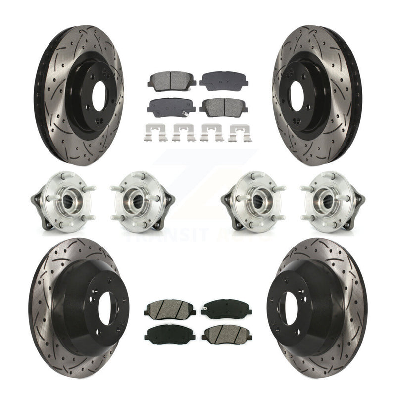 Transit Auto KBB-128894 Wheel Bearing and Hub Assembly for 2013-2015 Hyundai Santa Fe, Hyundai Santa Fe XL - Front and Rear product image
