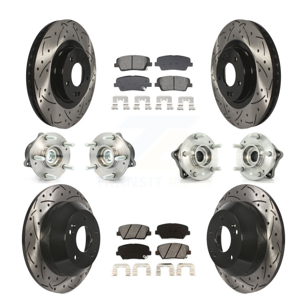 Transit Auto KBB-128898 Wheel Bearing and Hub Assembly for 2013-2015 Kia Sorento, Hyundai Santa Fe Sport - Front and Rear product image