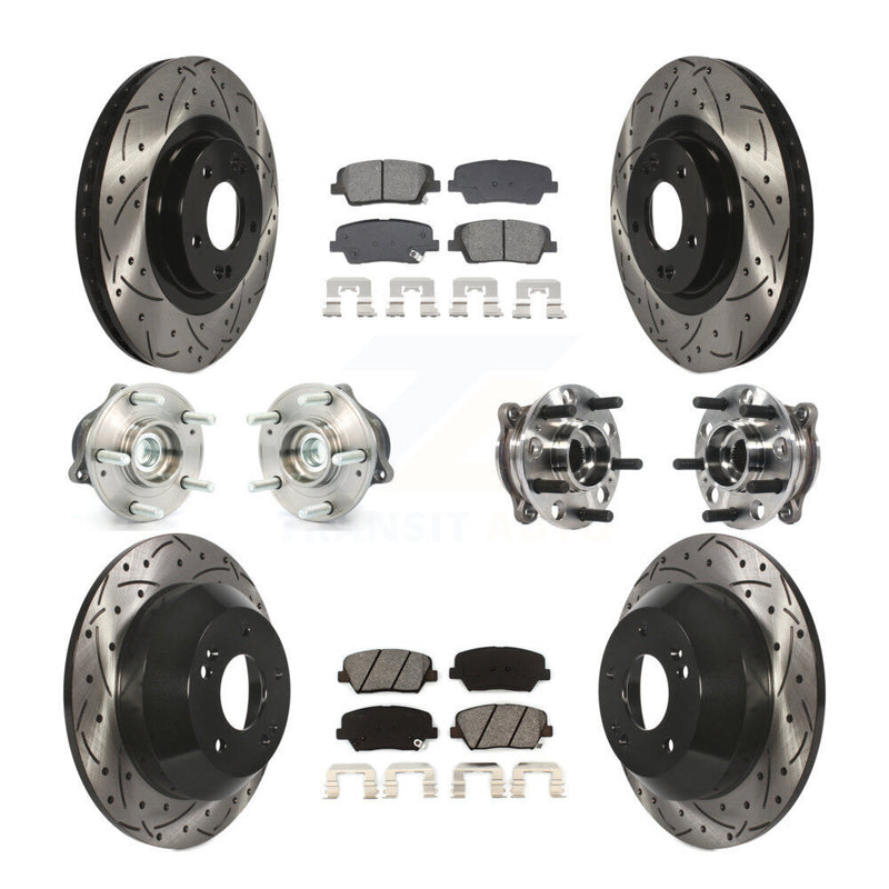 Transit Auto KBB-128900 Wheel Bearing and Hub Assembly for 2015-2016 Hyundai Santa Fe Sport - Front and Rear product image