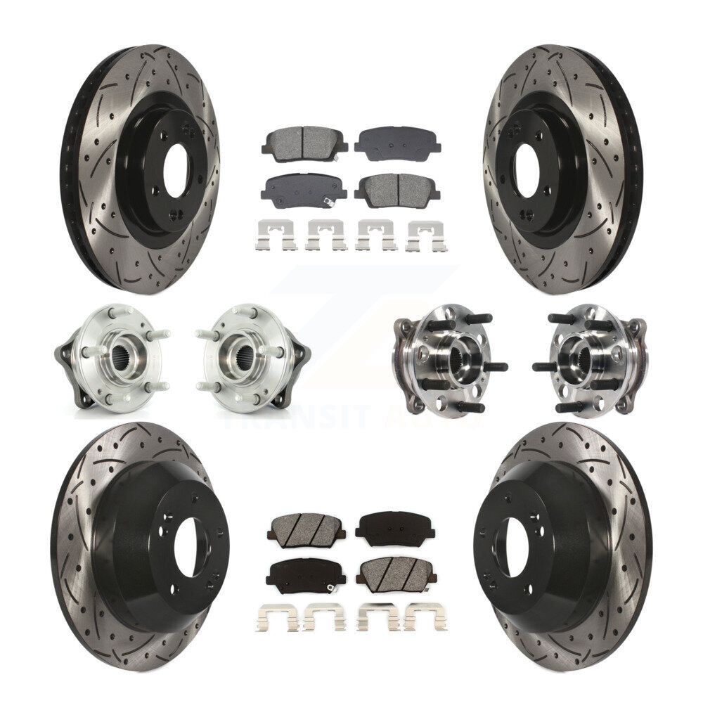 Transit Auto KBB-128901 Wheel Bearing and Hub Assembly for 2015-2016 Hyundai Santa Fe Sport - Front and Rear product image