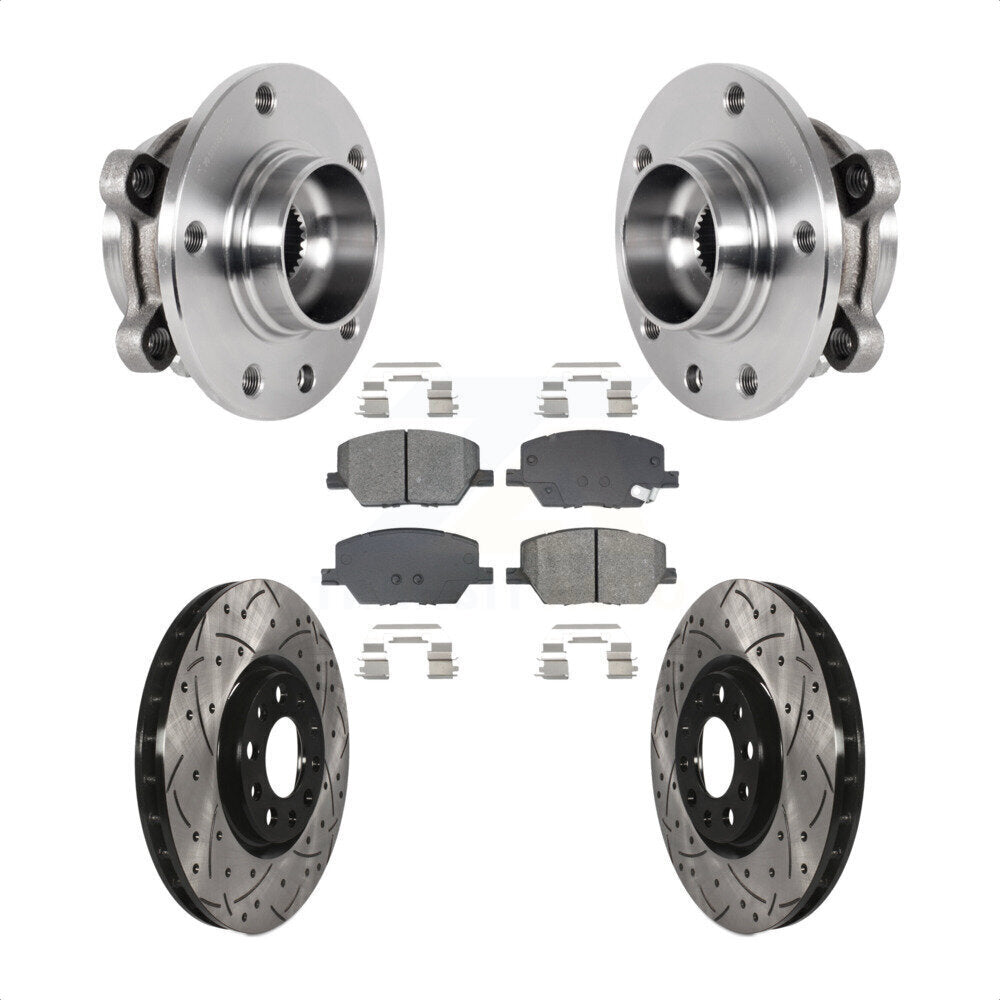 Transit Auto KBB-128956 Wheel Bearing and Hub Assembly for 2015-2022 Jeep Compass, Fiat 500X, Jeep Renegade - Front product image