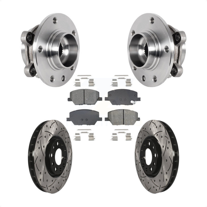 Transit Auto KBB-128956 Wheel Bearing and Hub Assembly for 2015-2022 Jeep Compass, Fiat 500X, Jeep Renegade - Front product image