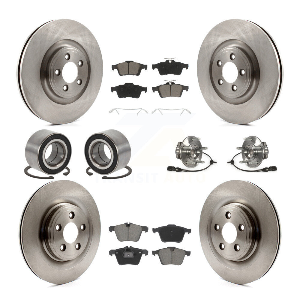 Transit Auto KBB-128972 Wheel Bearing and Hub Assembly for 2010-2016 Jaguar XJ, Jaguar XF, Jaguar XK - Front and Rear product image
