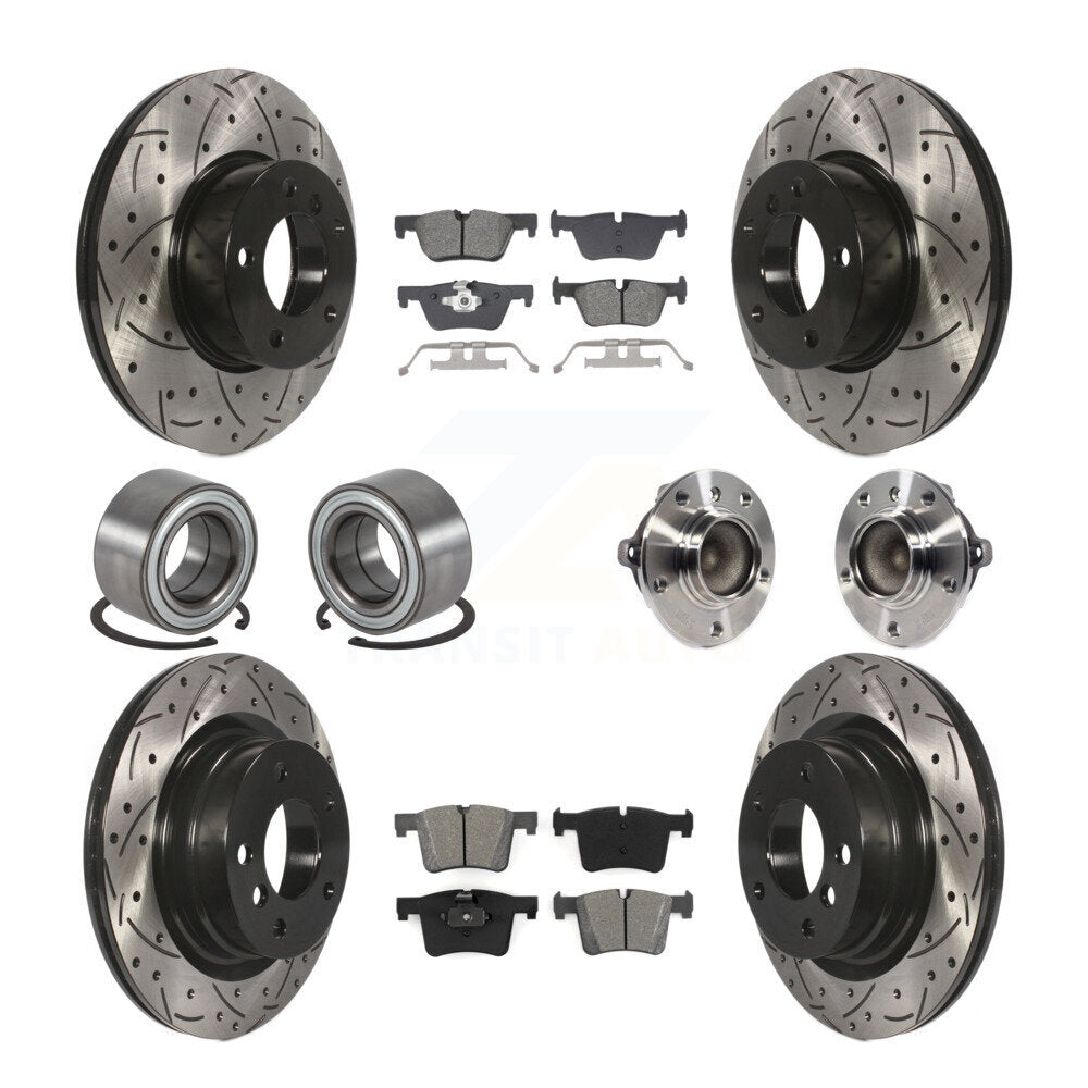 Transit Auto KBB-129049 Wheel Bearing and Hub Assembly for 2013-2018 BMW 328d, BMW 320i - Front and Rear product image