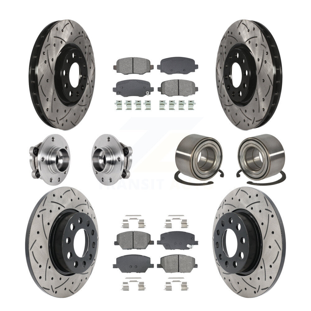 Transit Auto KBB-129272 Wheel Bearing for 2016-2018 Fiat 500X - Front and Rear product image