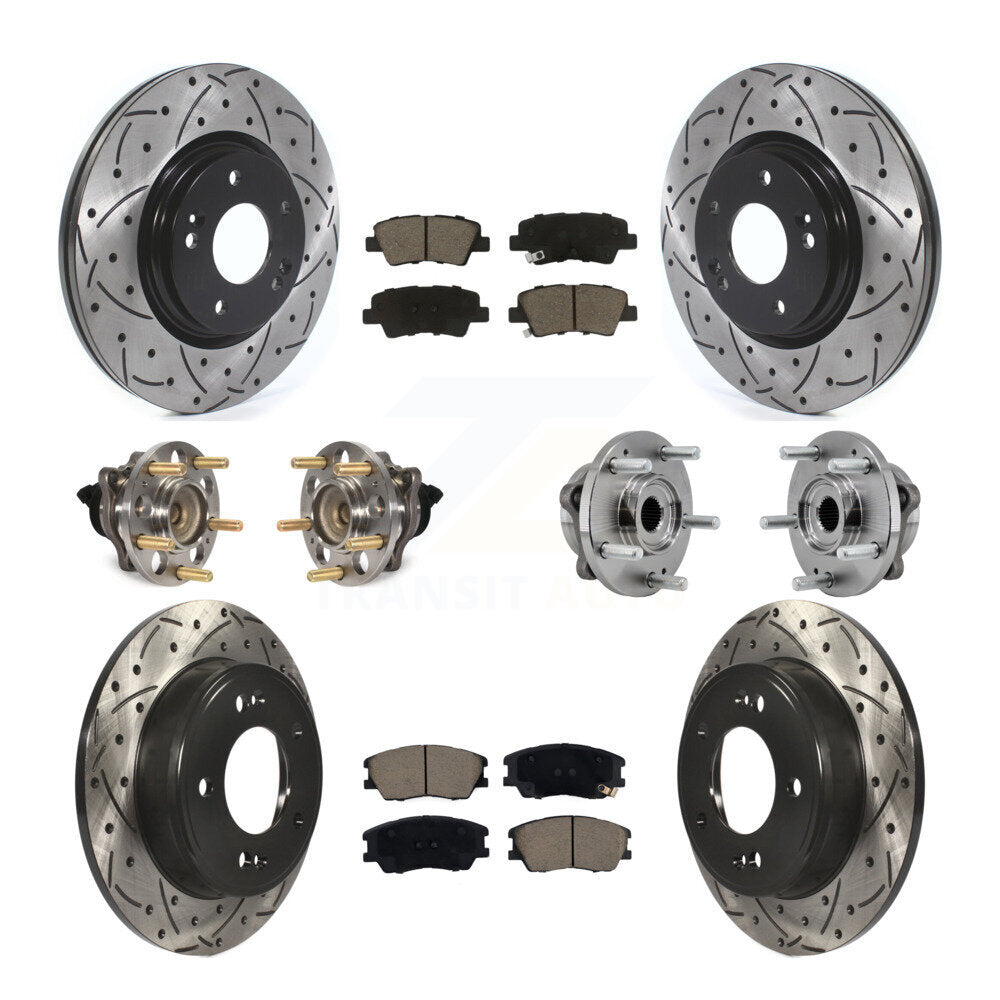 Transit Auto KBB-129627 Wheel Bearing and Hub Assembly for 2017-2019 Kia Soul - Front and Rear product image