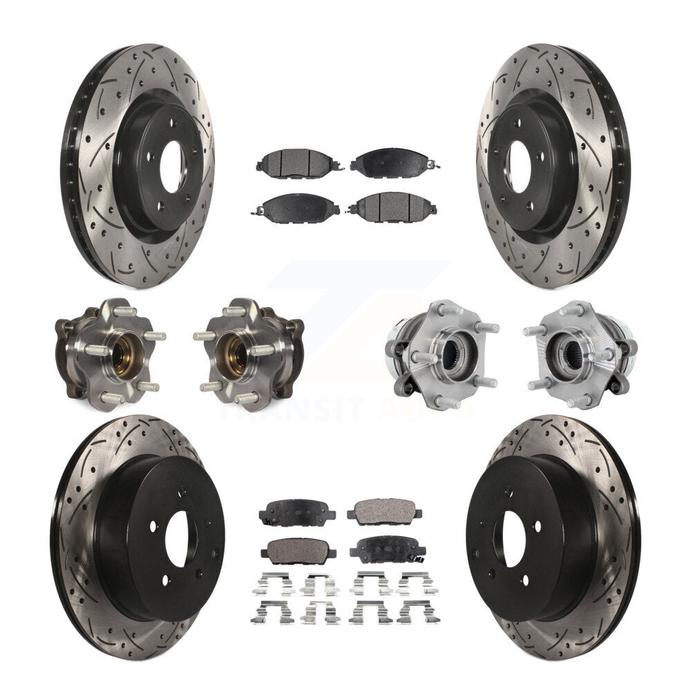 Transit Auto KBB-131384 Wheel Bearing and Hub Assembly for 2019-2023 Nissan Murano - Front and Rear product image