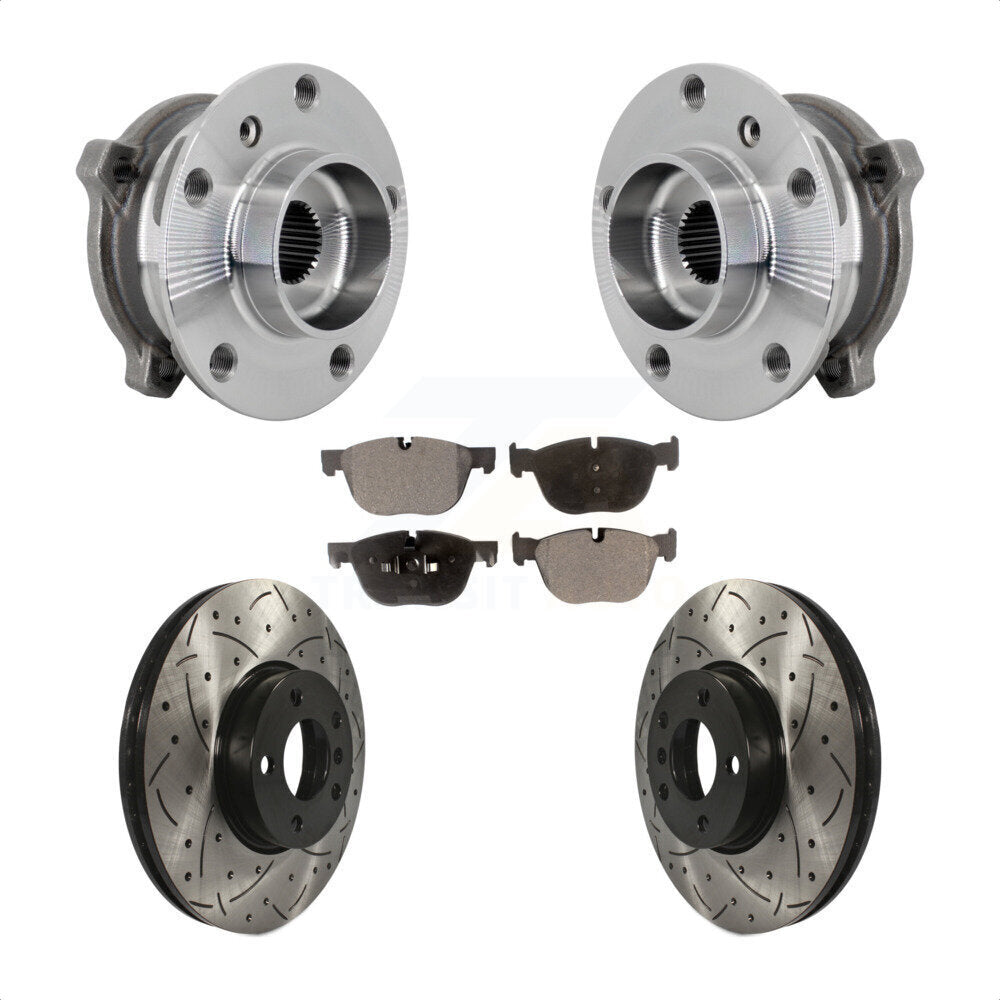 Transit Auto KBB-132896 Wheel Bearing and Hub Assembly for 2007-2019 BMW X6, BMW X5 - Front product image