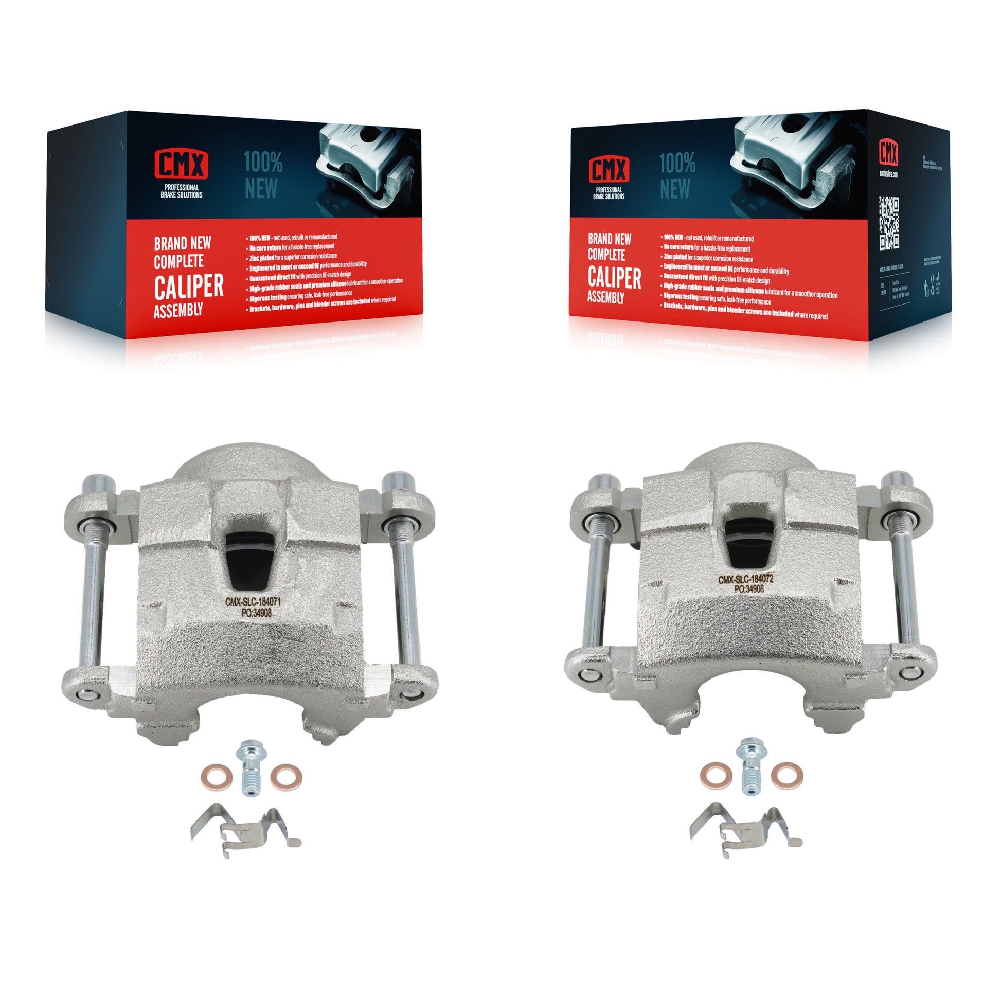 CMX KBC-100001 Disc Brake Caliper for 1980-2003 Isuzu Hombre, Chevrolet Blazer, Cadillac Commercial Chassis & more - Front product image
