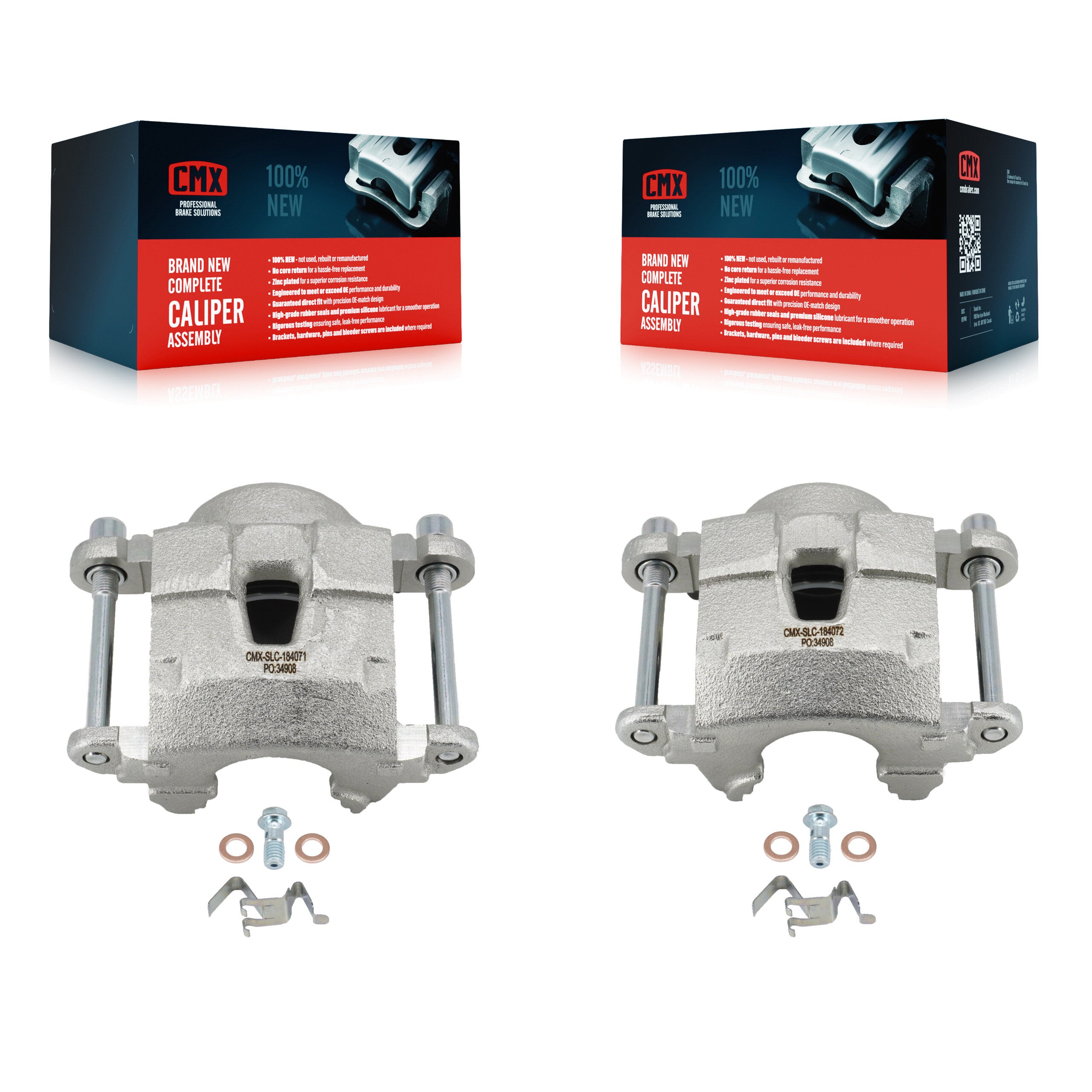 CMX KBC-100001 Disc Brake Caliper for 1980-2003 Isuzu Hombre, Chevrolet Blazer, Cadillac Commercial Chassis & more - Front product image