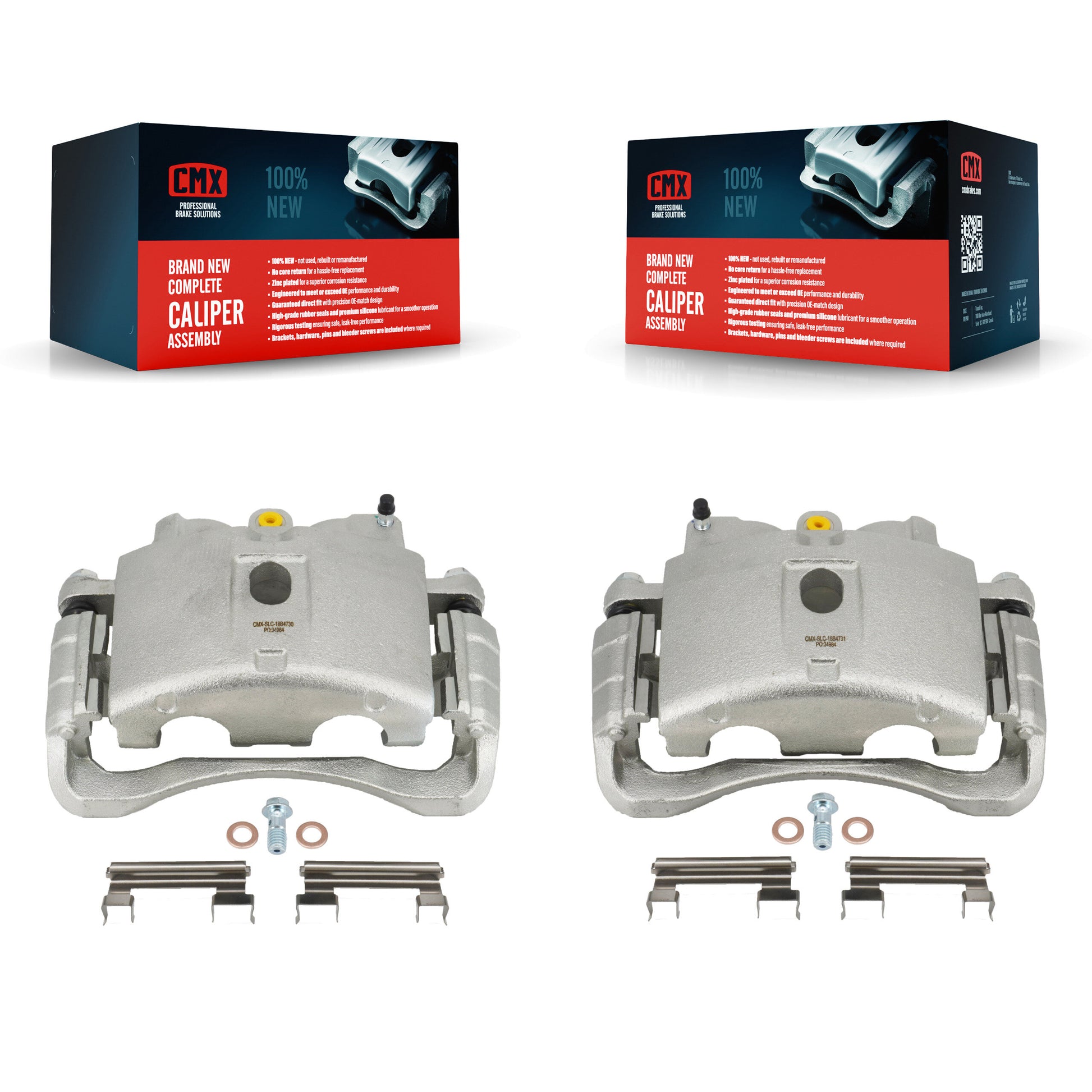 CMX KBC-100003 Disc Brake Caliper for 1999-2020 Chevrolet Express 2500, Chevrolet Express 3500, Chevrolet Silverado 1500 HD Classic & more - Front product image