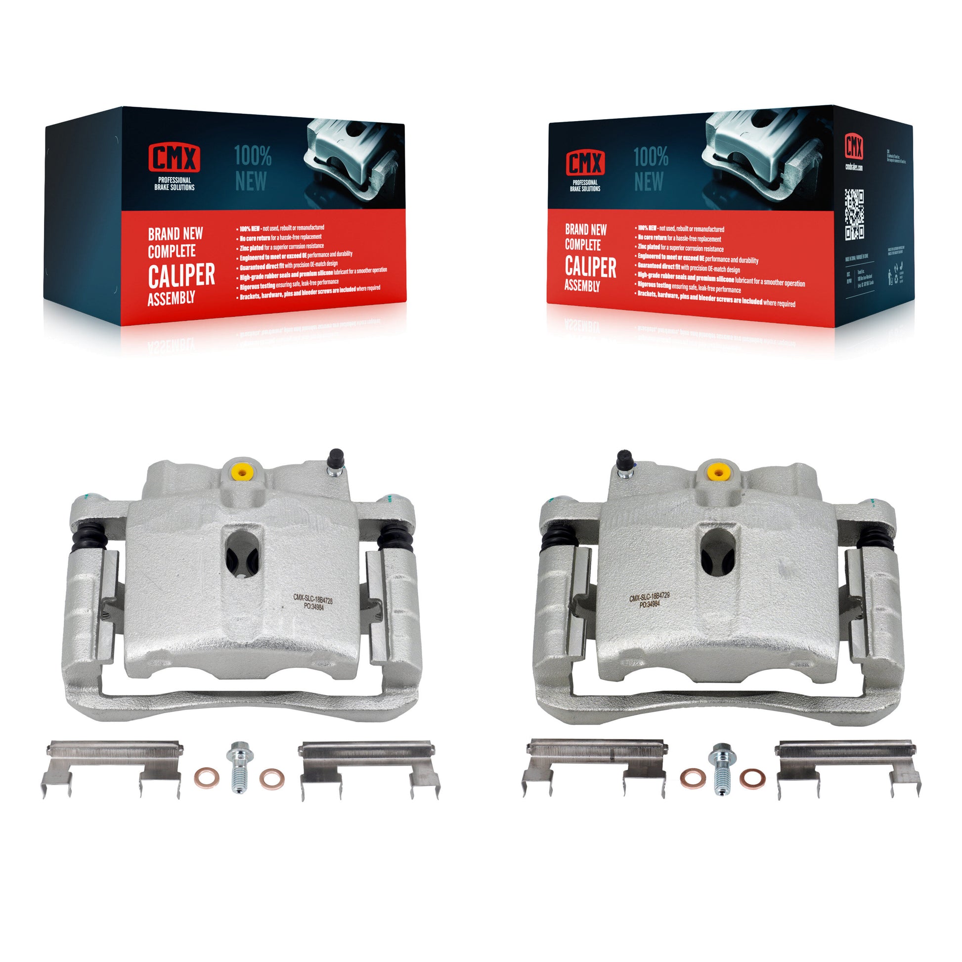 CMX KBC-100005 Disc Brake Caliper for 1999-2008 Chevrolet Silverado 1500 Classic, GMC Sierra 1500 Classic, Chevrolet Silverado 1500 & more - Front product image
