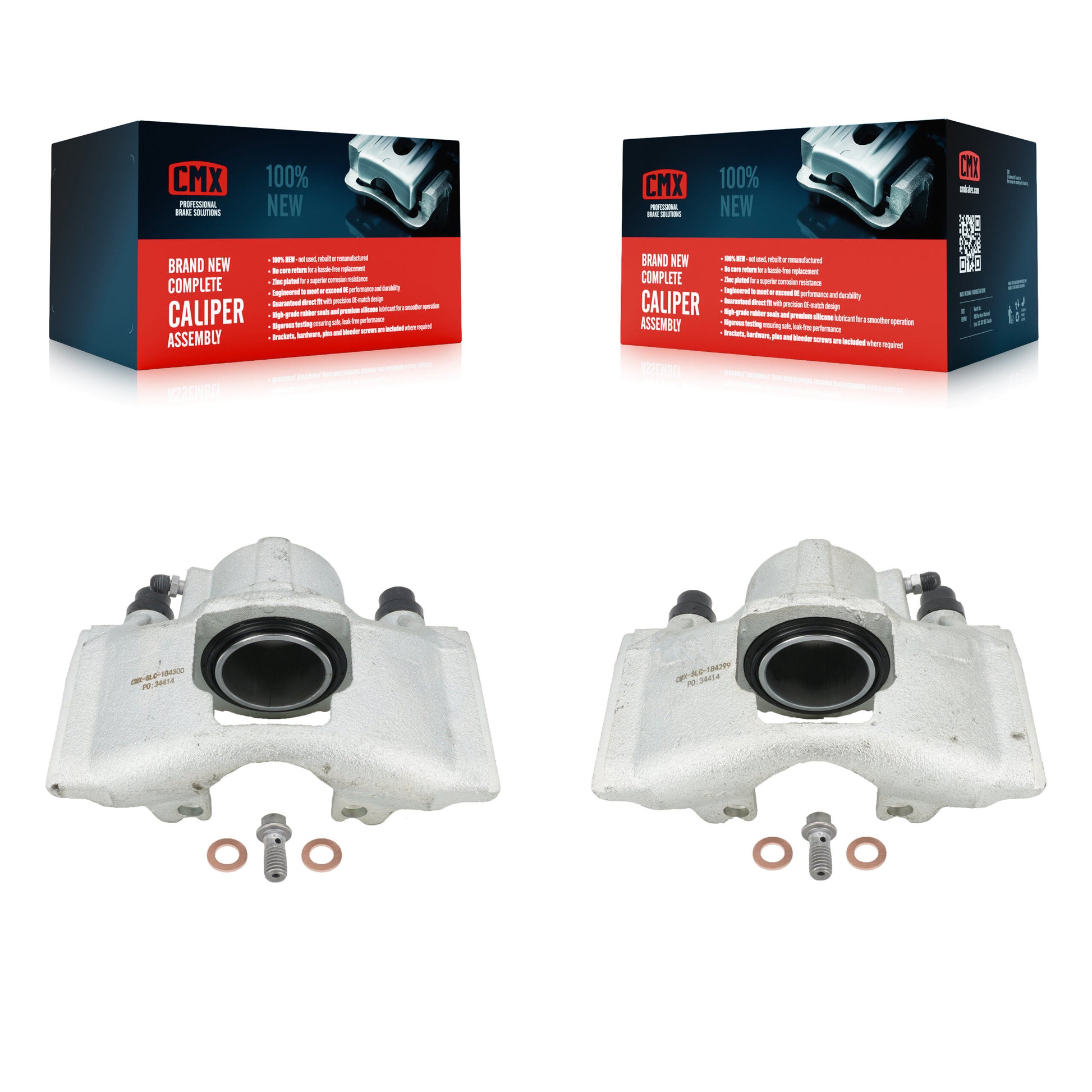 CMX KBC-100007 Disc Brake Caliper for 1990-1993 Cadillac 60 Special, Cadillac Commercial Chassis, Cadillac DeVille & more - Front product image