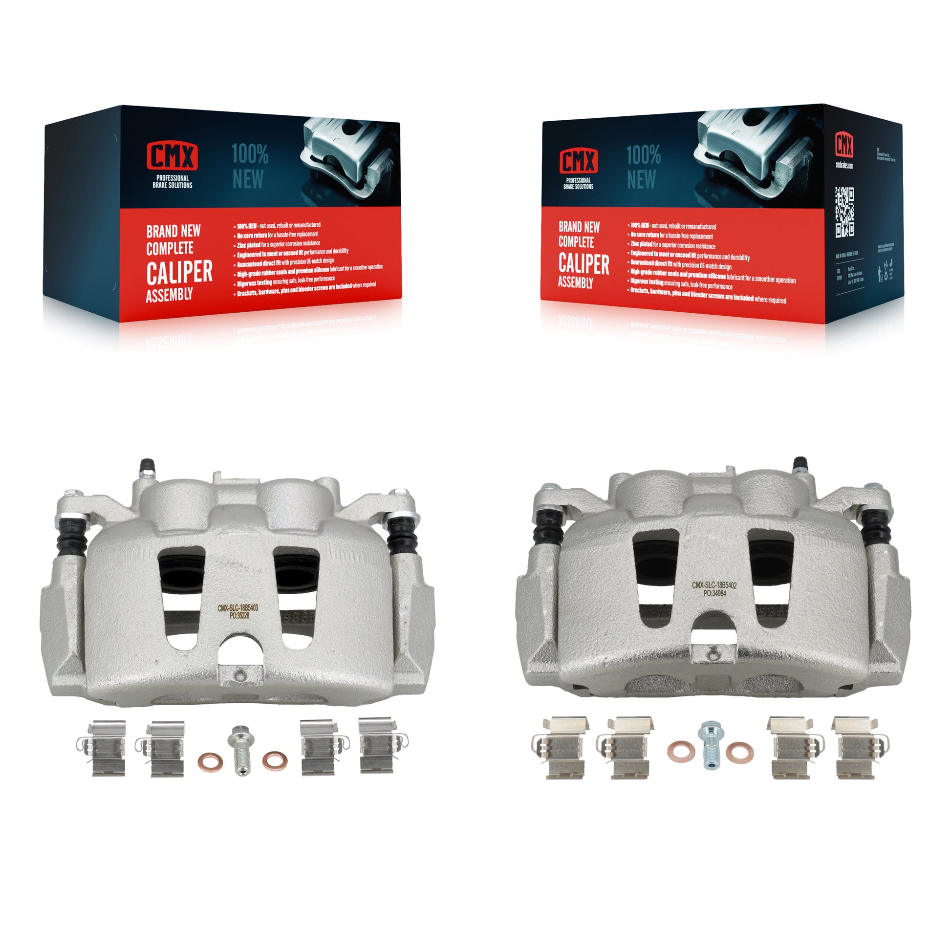 CMX KBC-100102 Disc Brake Caliper for 2012-2024 Chrysler Grand Caravan, Chrysler Pacifica, Chrysler Voyager & more - Front product image