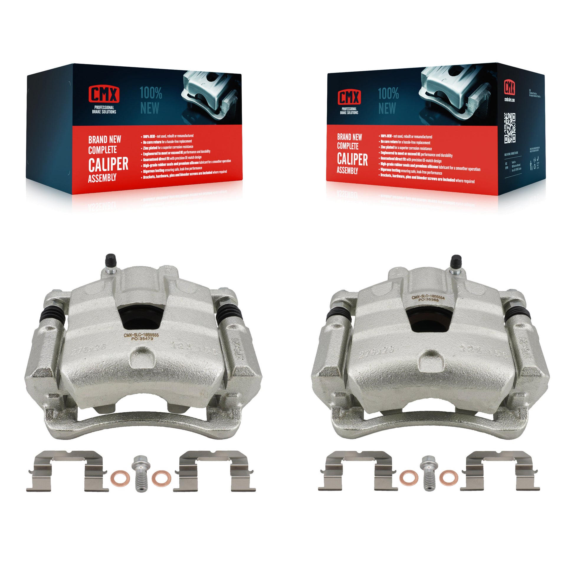 CMX KBC-100105 Disc Brake Caliper for 2016-2020 Chevrolet Bolt EV, Chevrolet Cruze, Chevrolet Volt - Front product image