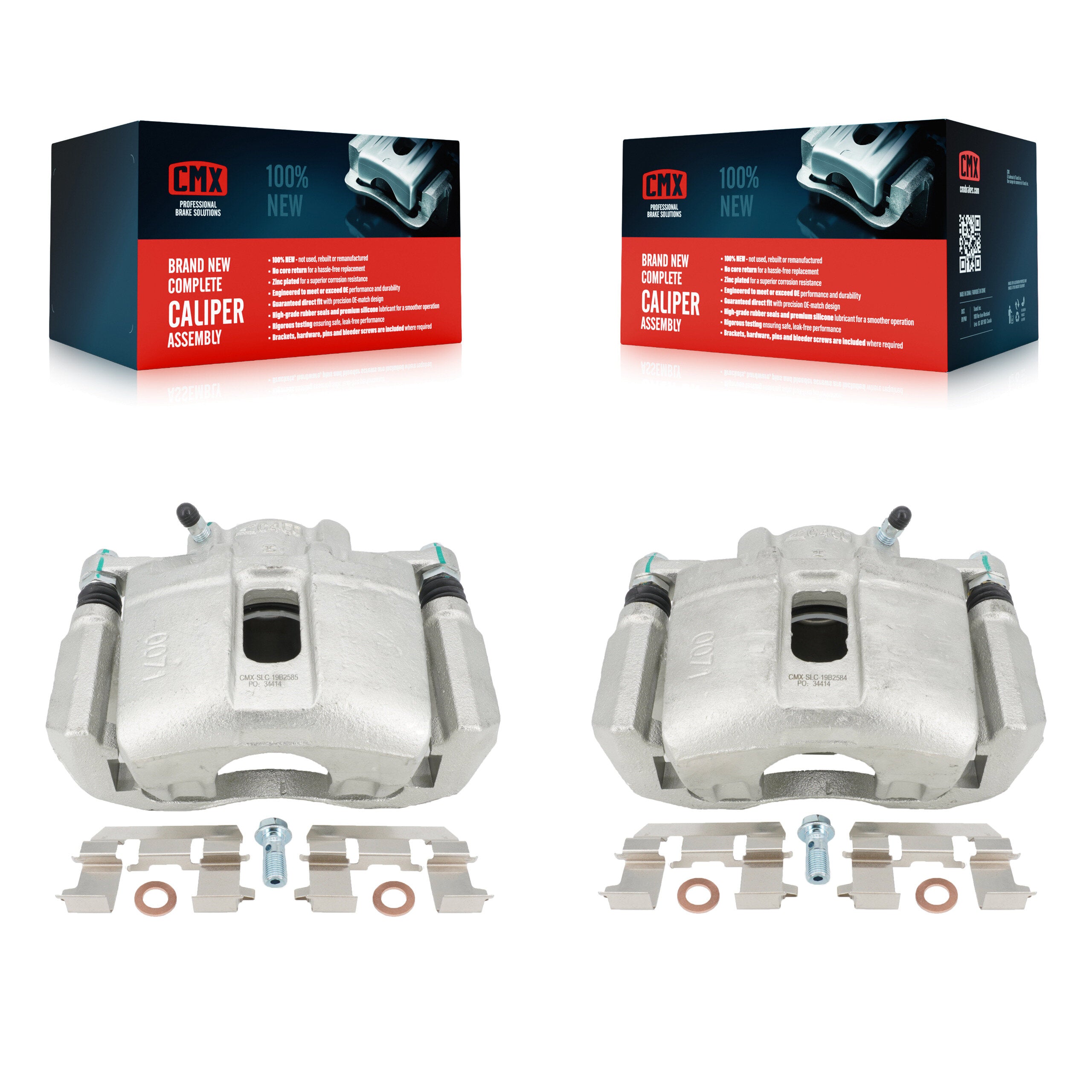 CMX KBC-100111 Disc Brake Caliper for 1999-2014 Honda Accord, Acura TL, Acura TSX & more - Front product image
