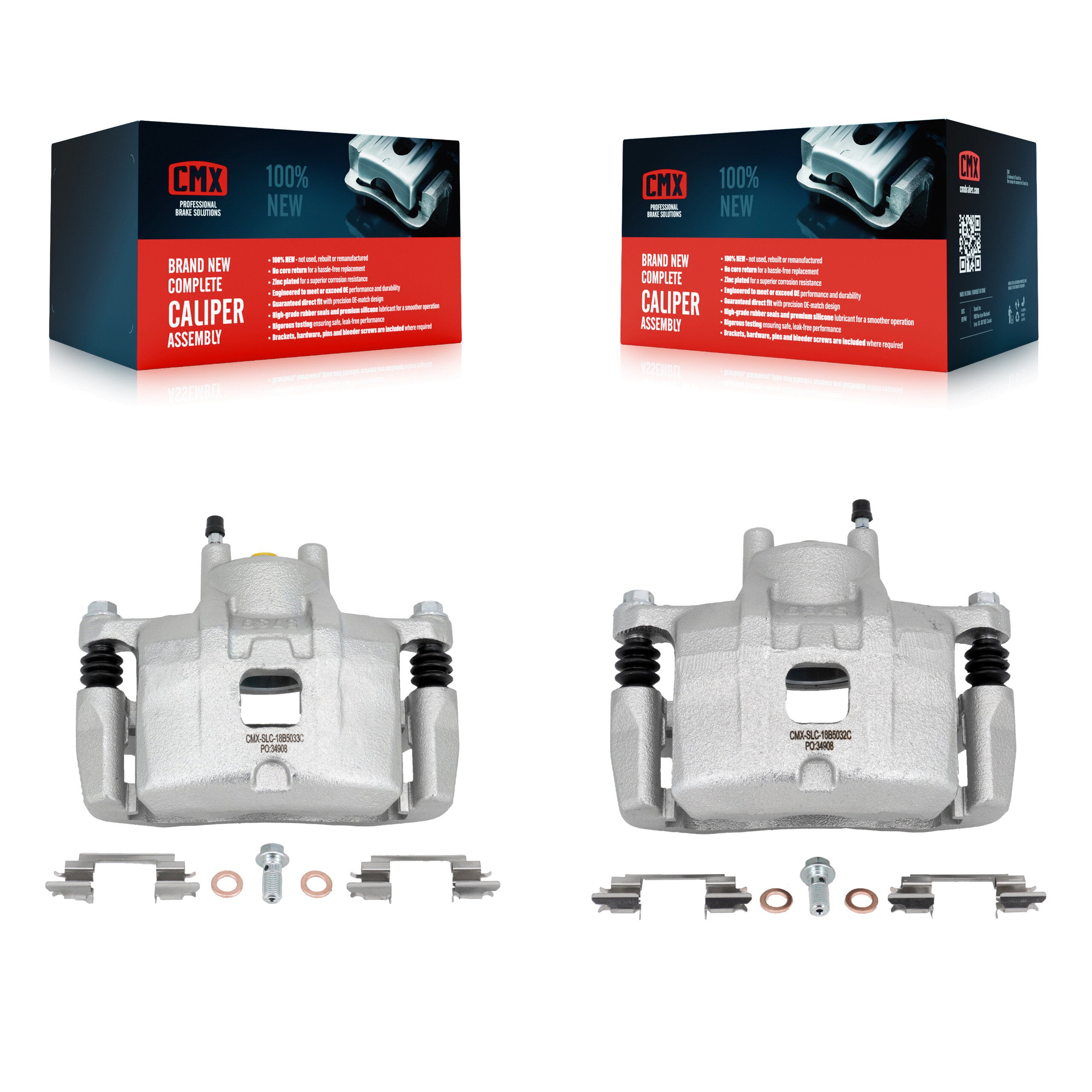 CMX KBC-100115 Disc Brake Caliper for 2008-2017 Mitsubishi Lancer - Front product image