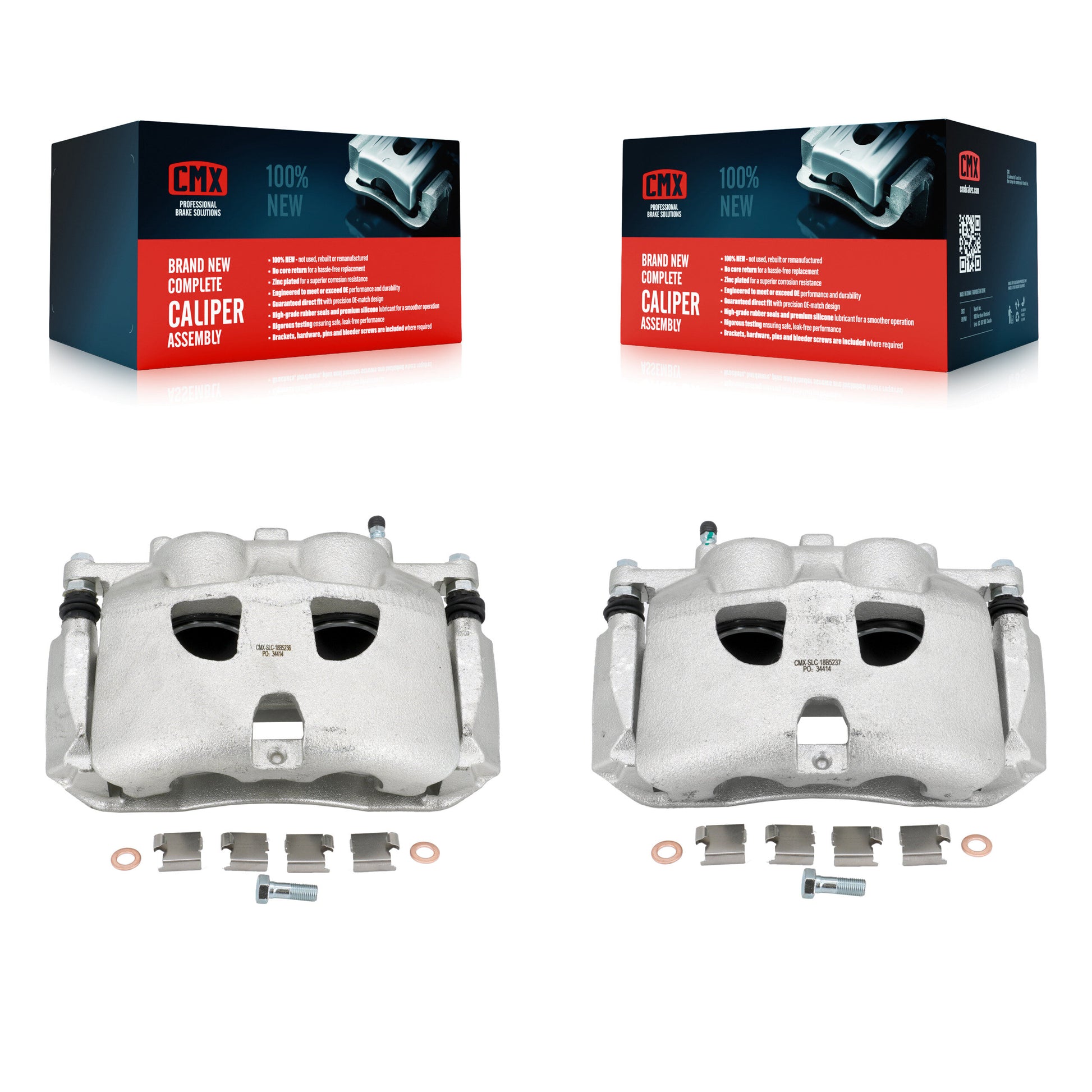 CMX KBC-100122 Disc Brake Caliper for 2010-2021 Lincoln Navigator, Ford Expedition, Ford F-150 & more - Front product image