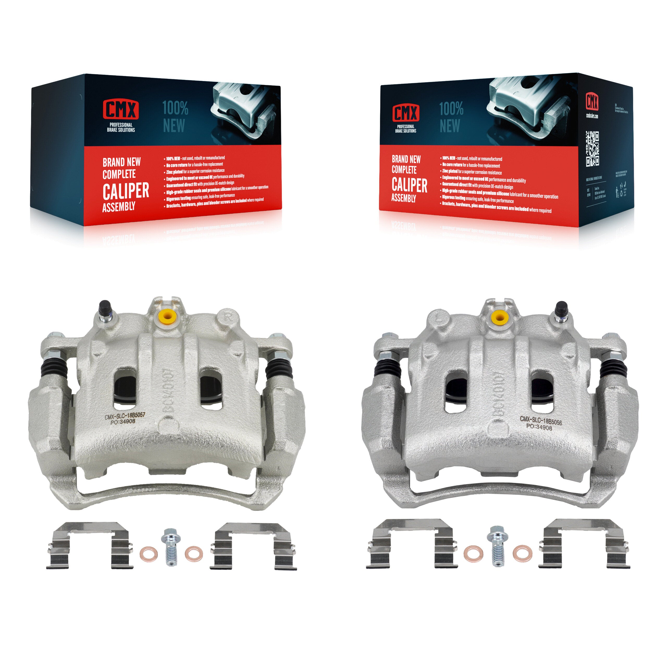 CMX KBC-100127 Disc Brake Caliper for 2007-2015 Chevrolet Captiva Sport, Saturn Vue, Chevrolet Equinox & more - Front product image
