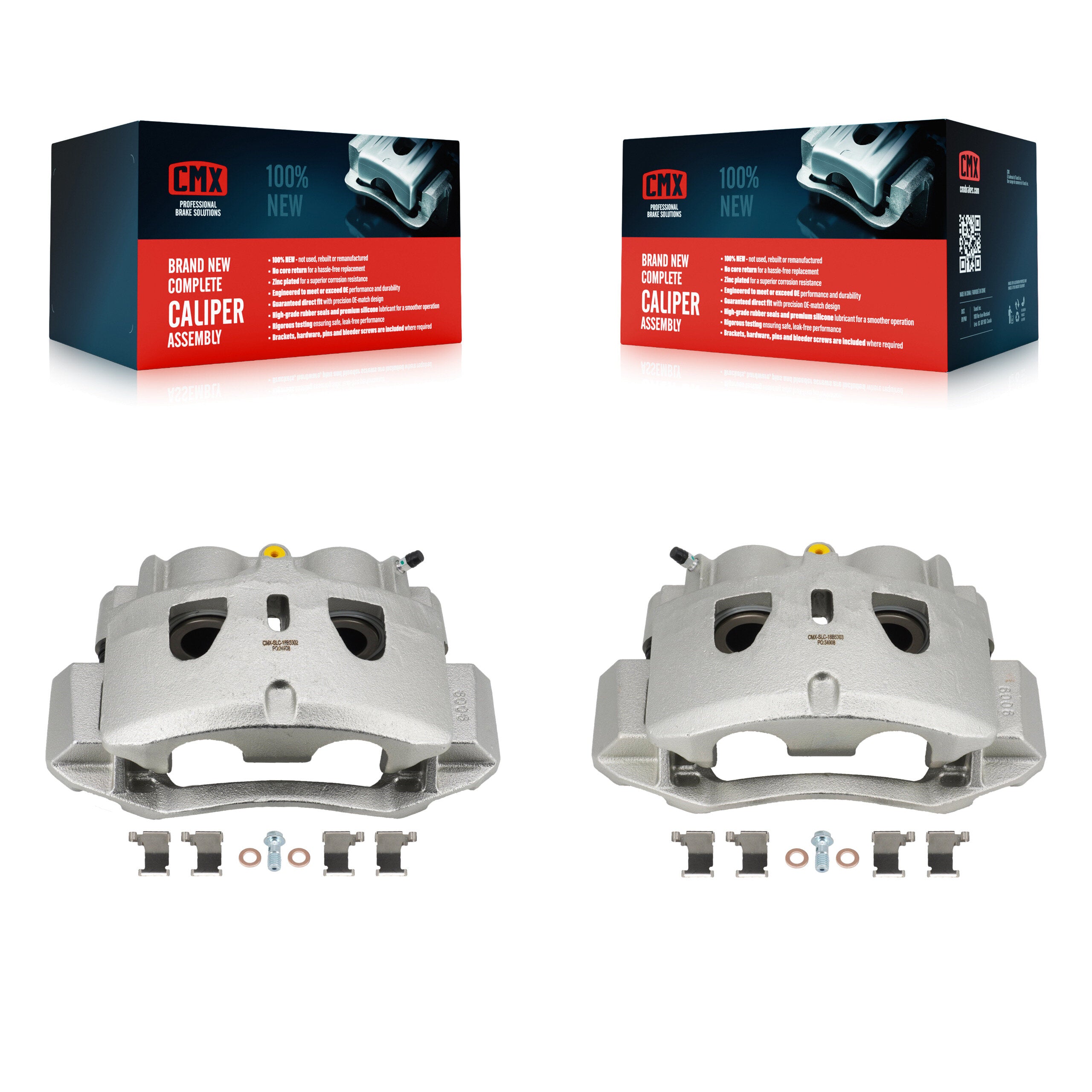 CMX KBC-100130 Disc Brake Caliper for 2011-2019 Chevrolet Suburban, Chevrolet Suburban 3500 HD, Chevrolet Silverado 2500 HD & more - Front product image