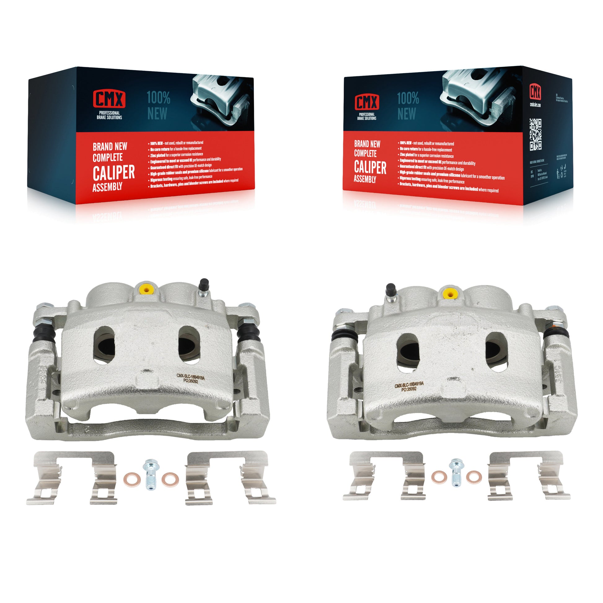 CMX KBC-100131 Disc Brake Caliper for 2008-2020 Chevrolet Suburban, Chevrolet Silverado 1500 LD, GMC Sierra 1500 Limited & more - Front product image