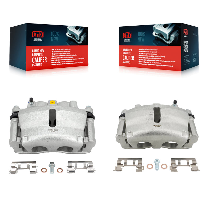 CMX KBC-100132 Disc Brake Caliper for 2006-2017 GMC Acadia Limited, Chevrolet Traverse, Buick Enclave & more - Front product image