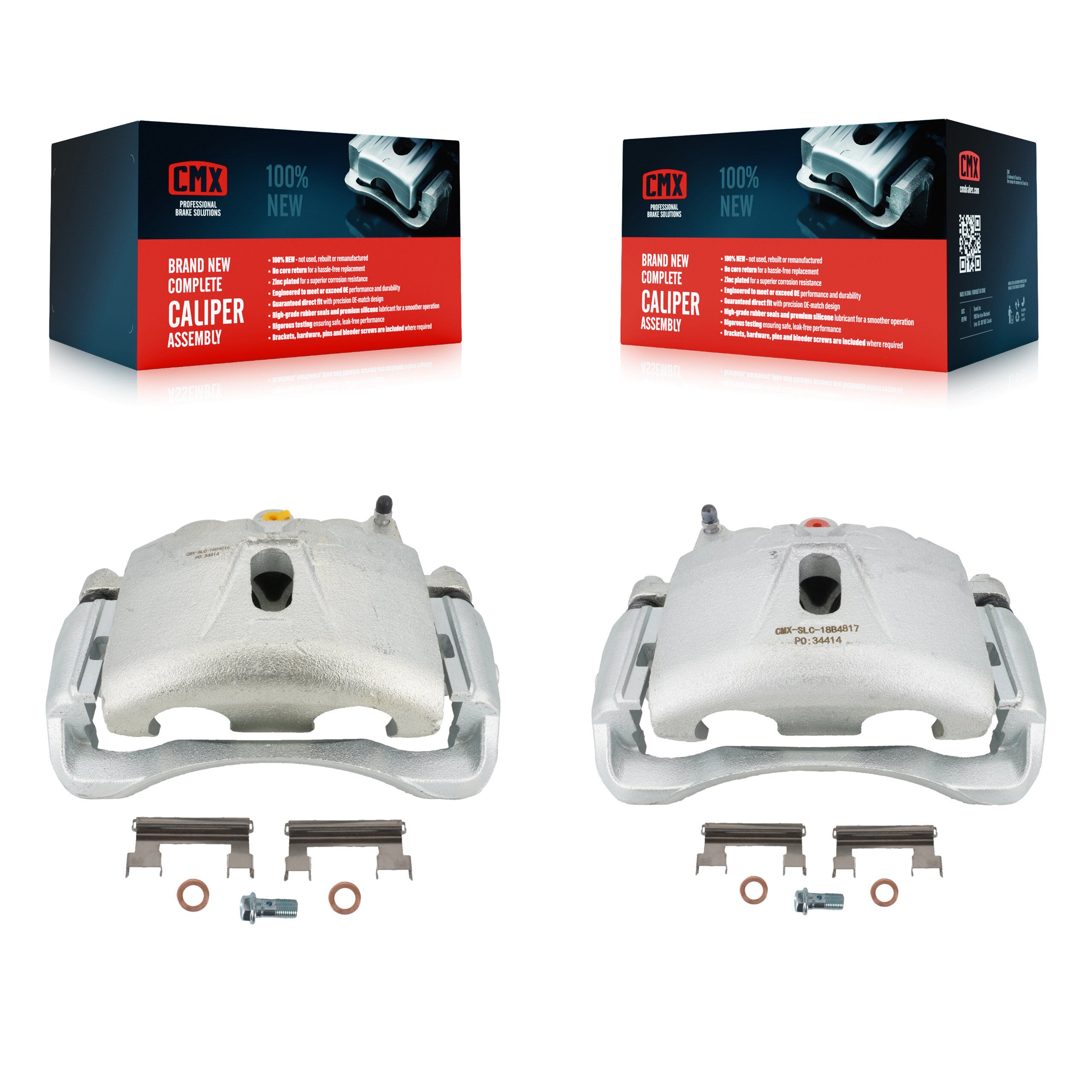 CMX KBC-100137 Disc Brake Caliper for 2001-2020 Chevrolet Express 4500, GMC Savana 4500, Chevrolet Silverado 3500 Classic & more - Front product image