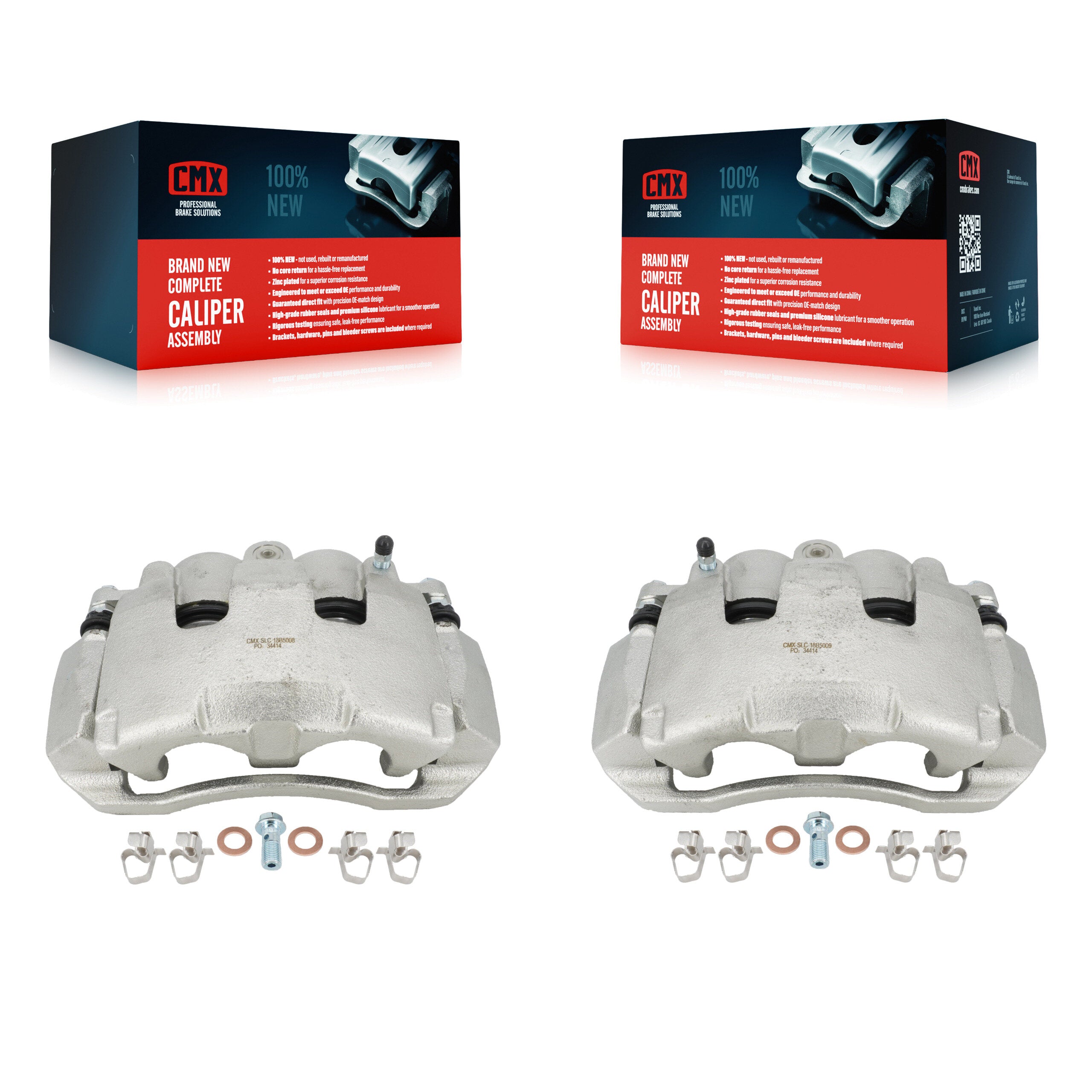 CMX KBC-100144 Disc Brake Caliper for 2005-2009 Dodge Ram 1500, Mitsubishi Raider, Dodge Dakota - Front product image