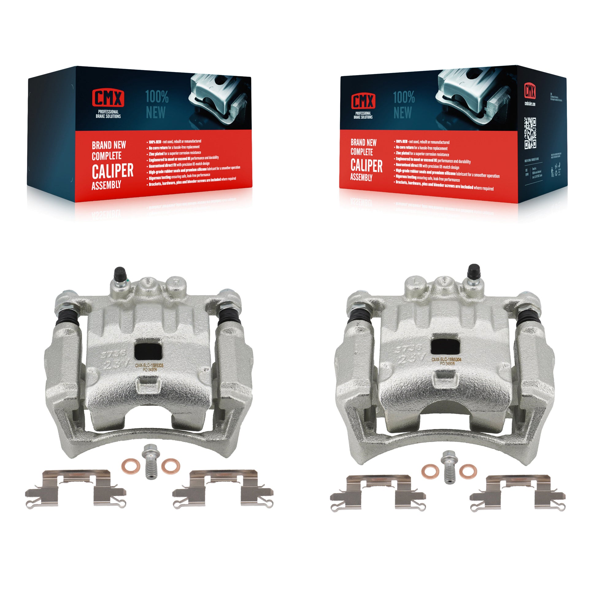 CMX KBC-100149 Disc Brake Caliper for 2011-2019 Ford Fiesta - Front product image
