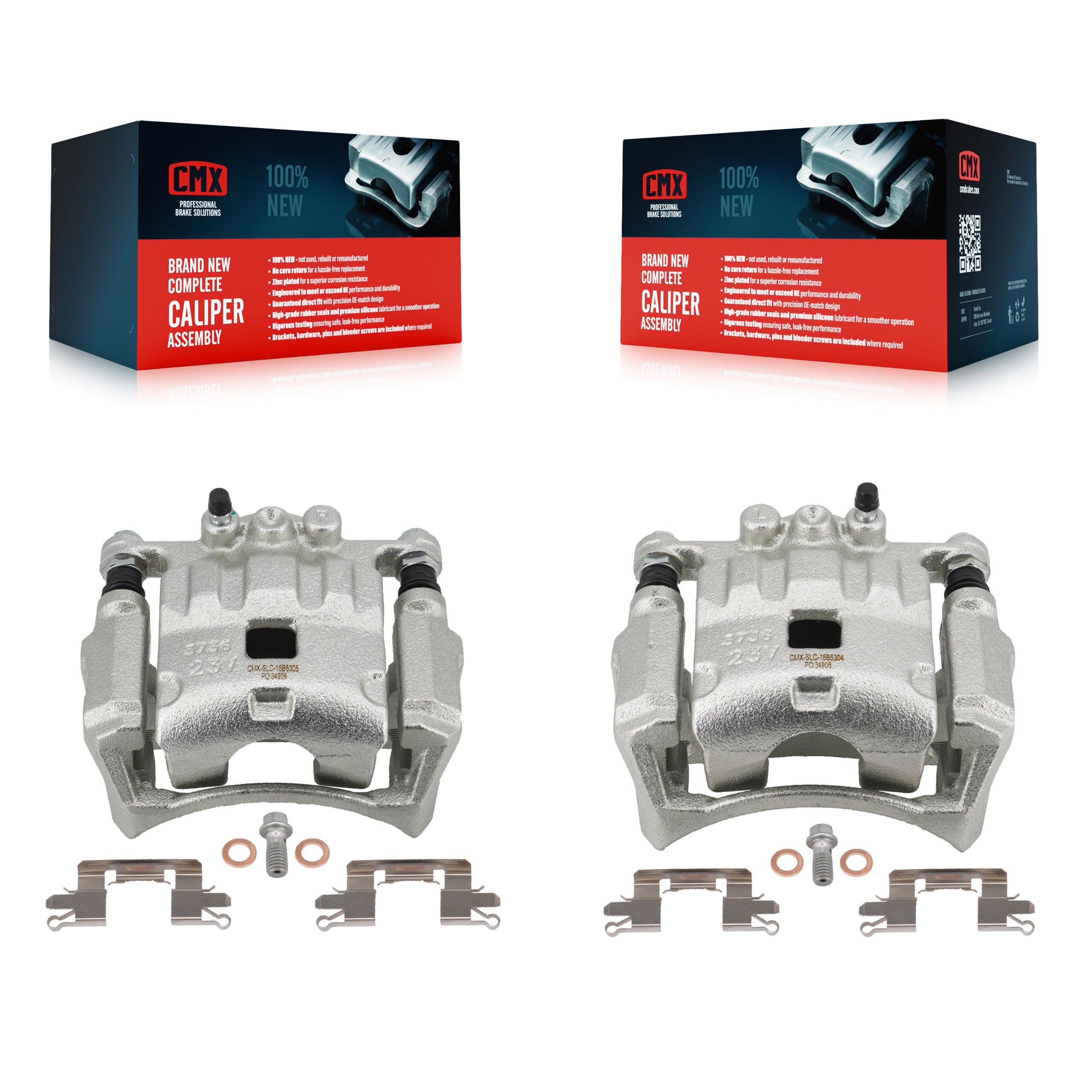CMX KBC-100149 Disc Brake Caliper for 2011-2019 Ford Fiesta - Front product image
