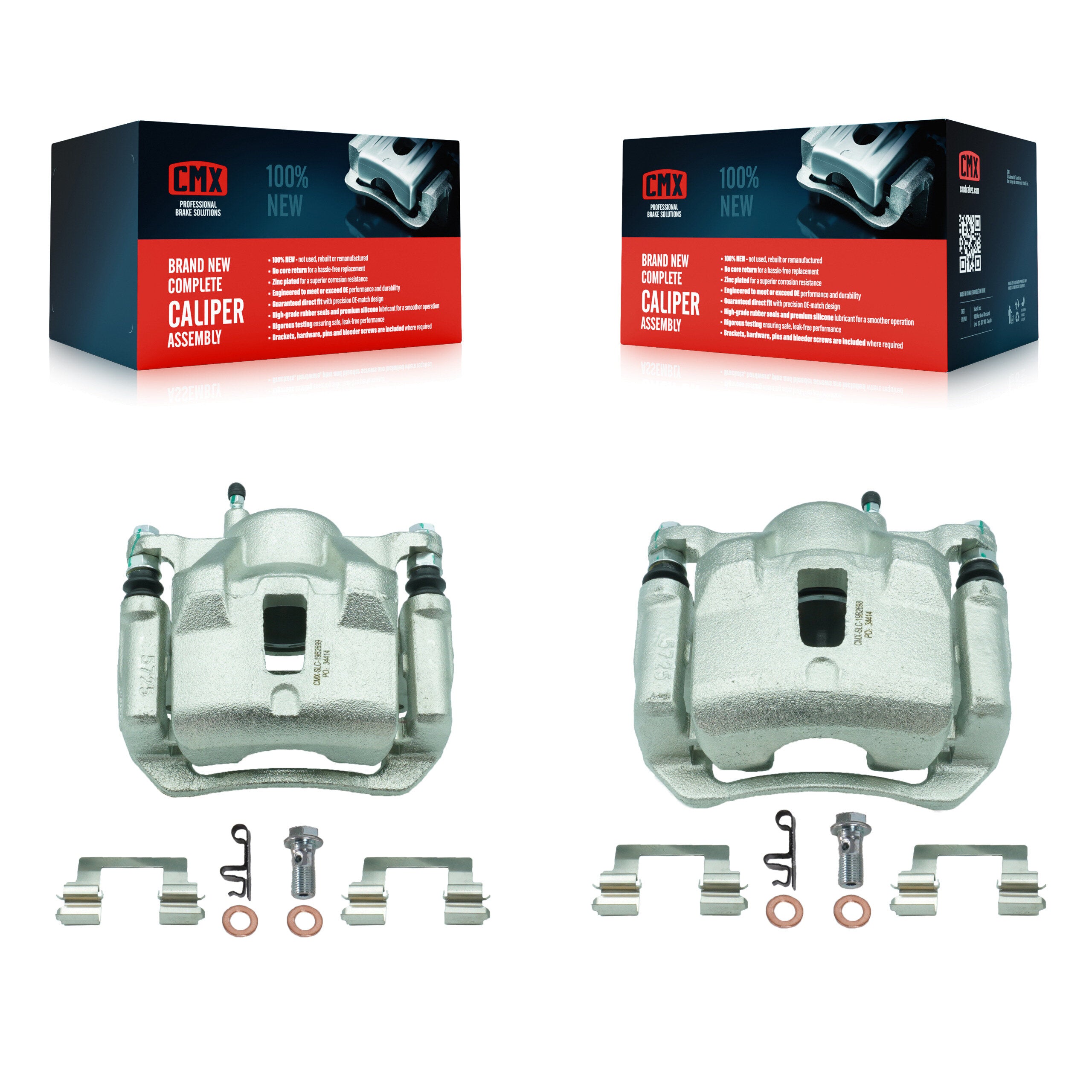 CMX KBC-100154 Disc Brake Caliper for 2003-2008 Pontiac Vibe, Toyota Corolla, Toyota Matrix - Front product image