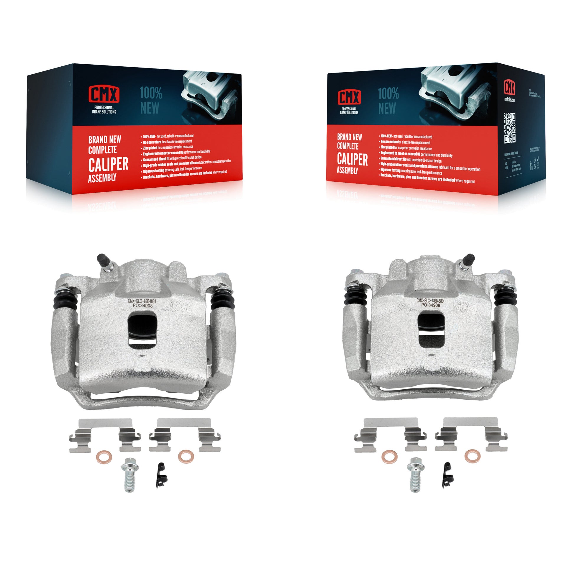 CMX KBC-100160 Disc Brake Caliper for 2003-2010 Pontiac G5, Chevrolet Cobalt, Pontiac Pursuit & more - Front product image