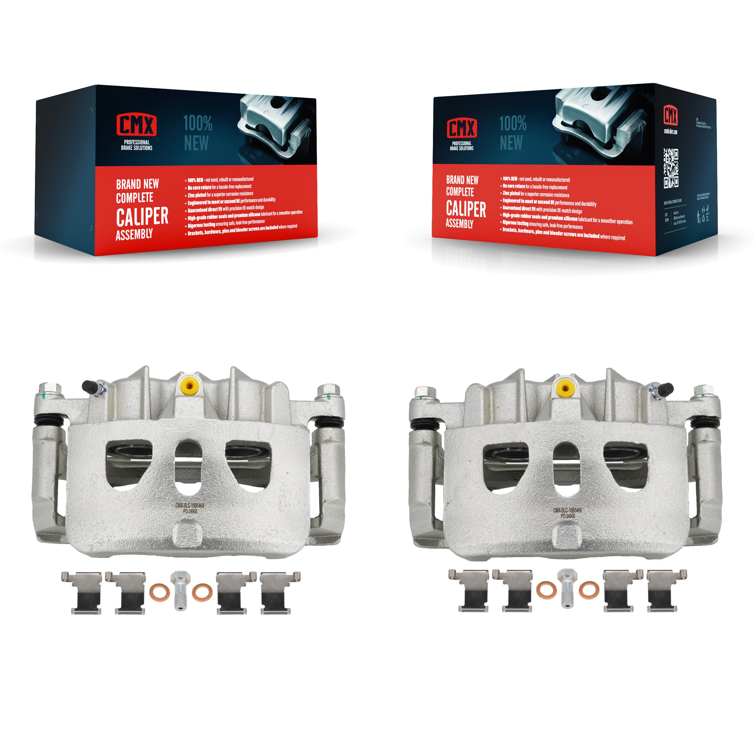 CMX KBC-100163 Disc Brake Caliper for 2013-2019 Ford Special Service Police Sedan, Ford Explorer, Ford Flex & more - Front product image