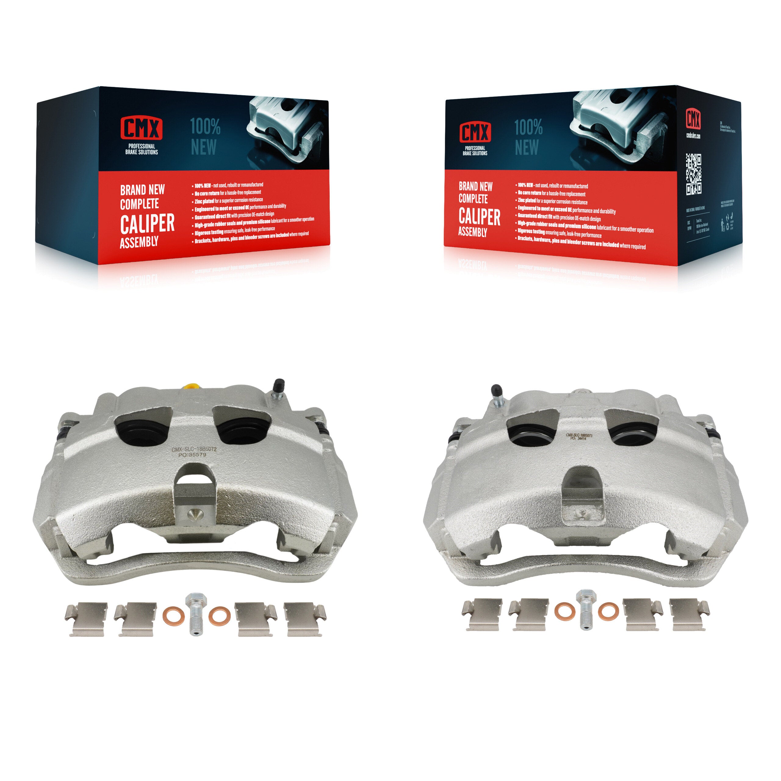 CMX KBC-100168 Disc Brake Caliper for 2008-2022 Ford E-350 Super Duty, Ford E-150, Ford E-250 & more - Front product image