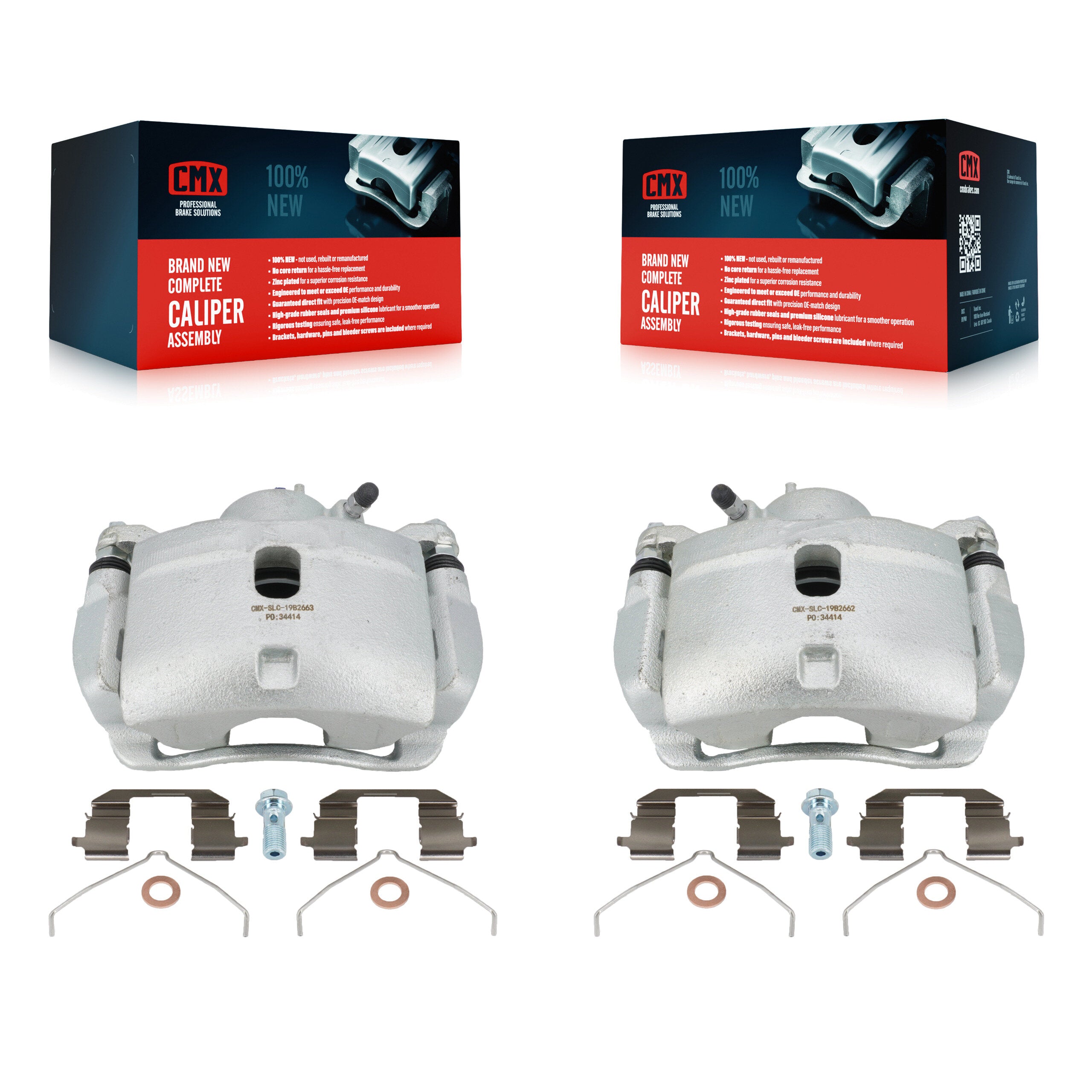 CMX KBC-100172 Disc Brake Caliper for 2002-2011 Honda Element, Honda CR-V - Front product image