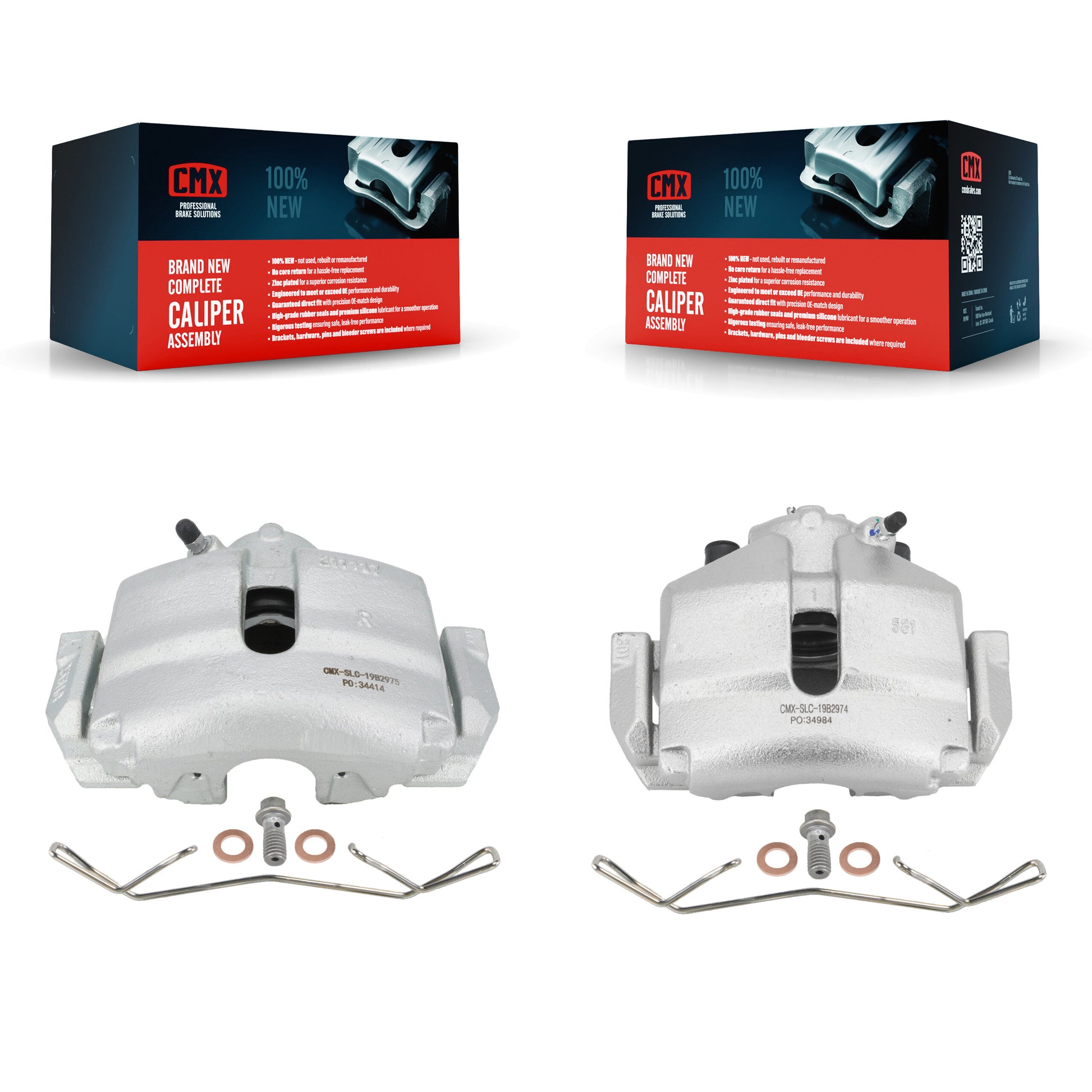 CMX KBC-100178 Disc Brake Caliper for 2005-2019 Volkswagen Beetle, Volkswagen Jetta, Volkswagen Golf & more - Front product image