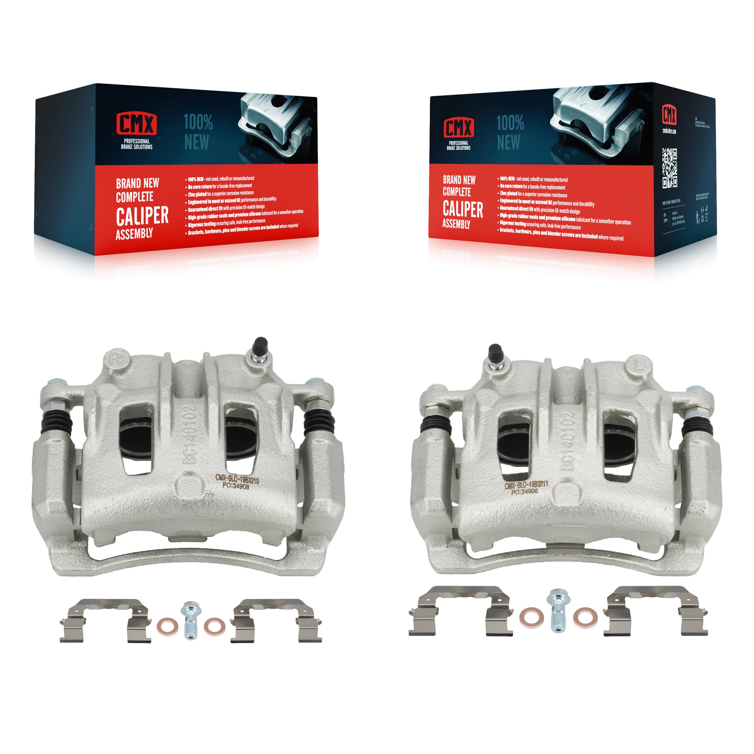CMX KBC-100191 Disc Brake Caliper for 2007-2019 Hyundai Santa Fe, Hyundai Santa Fe XL - Front product image