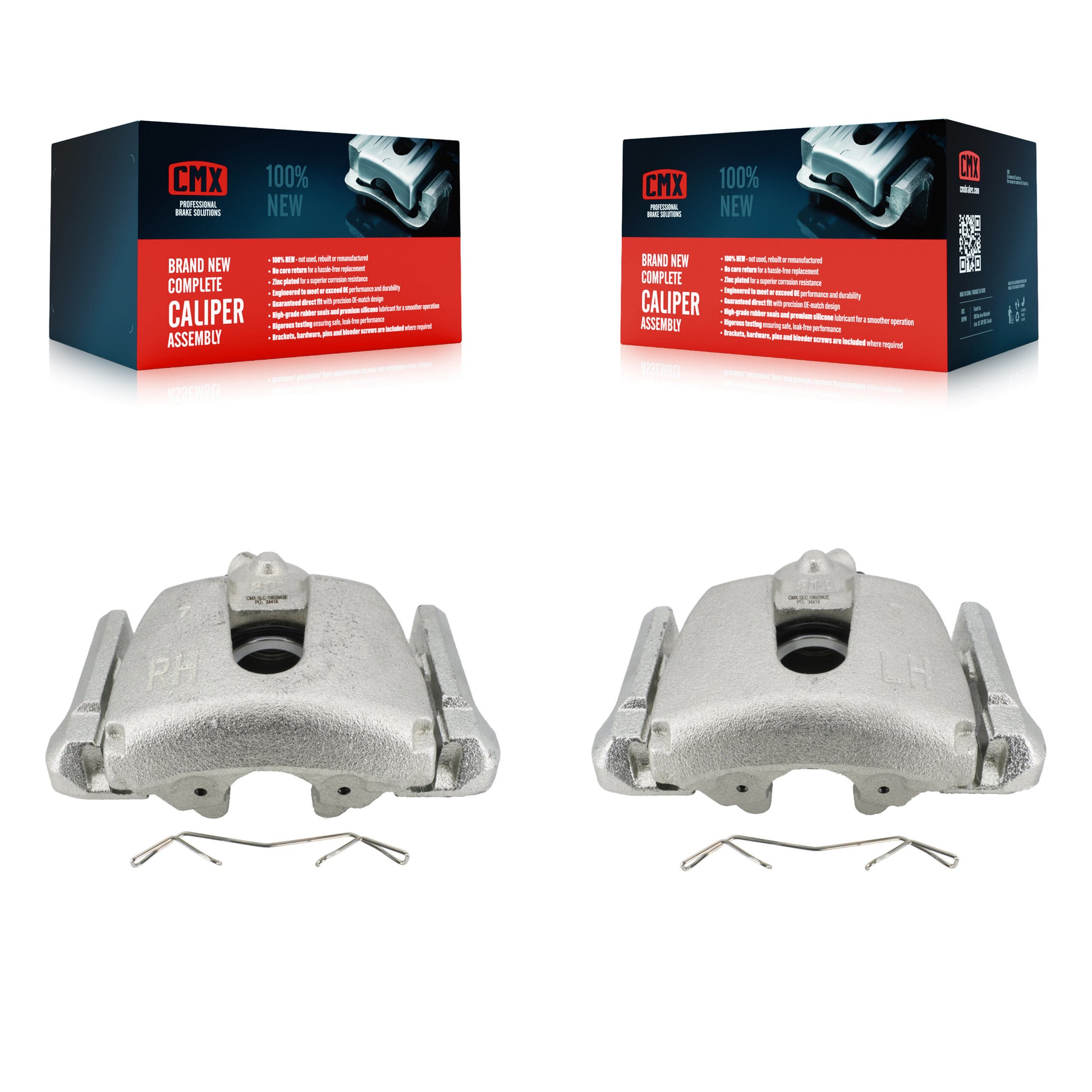 CMX KBC-100195 Disc Brake Caliper for 2008-2015 Mazda 5, Mazda 3, Mazda 3 Sport - Front product image