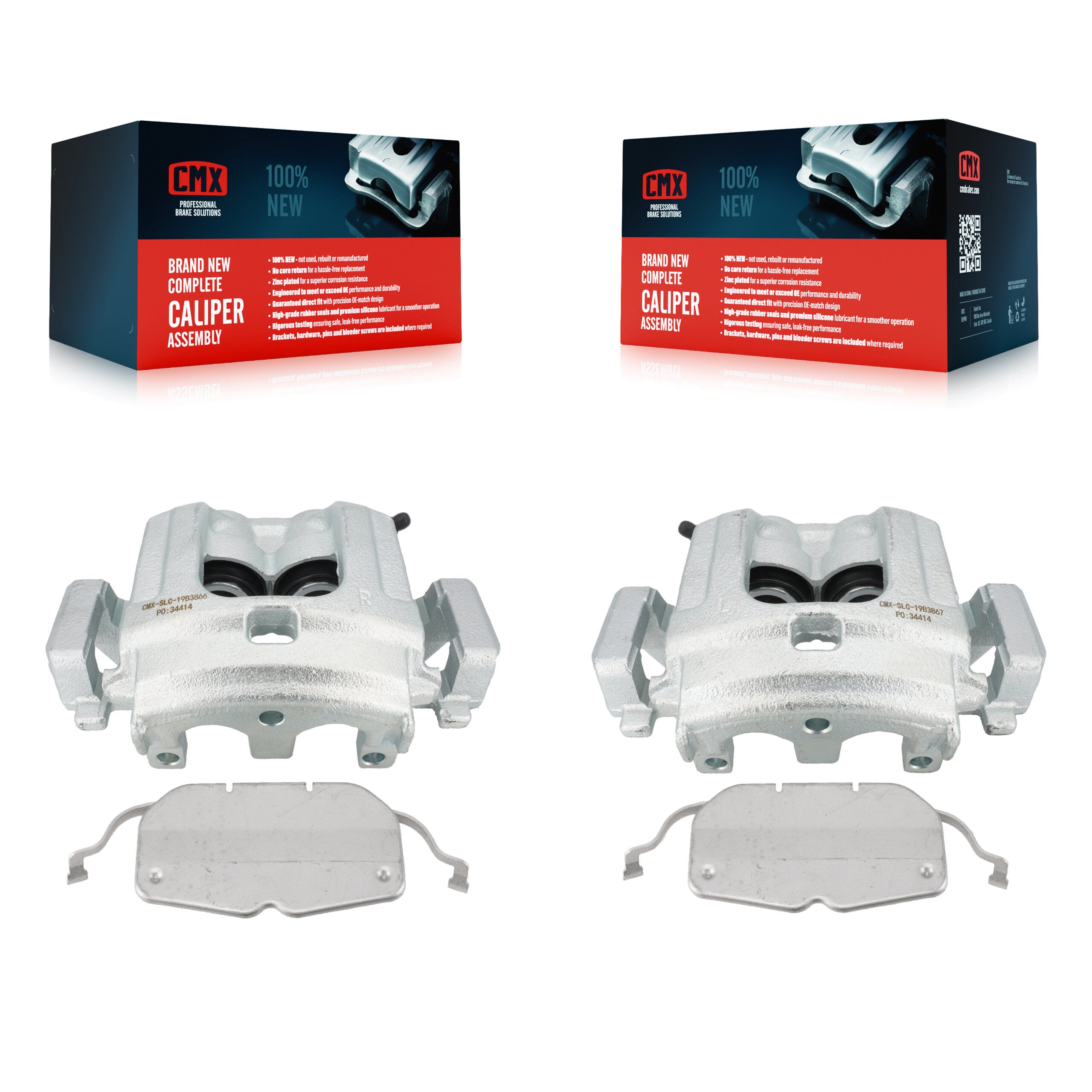 CMX KBC-100205 Disc Brake Caliper for 2008-2019 BMW X5, BMW X6 - Front product image