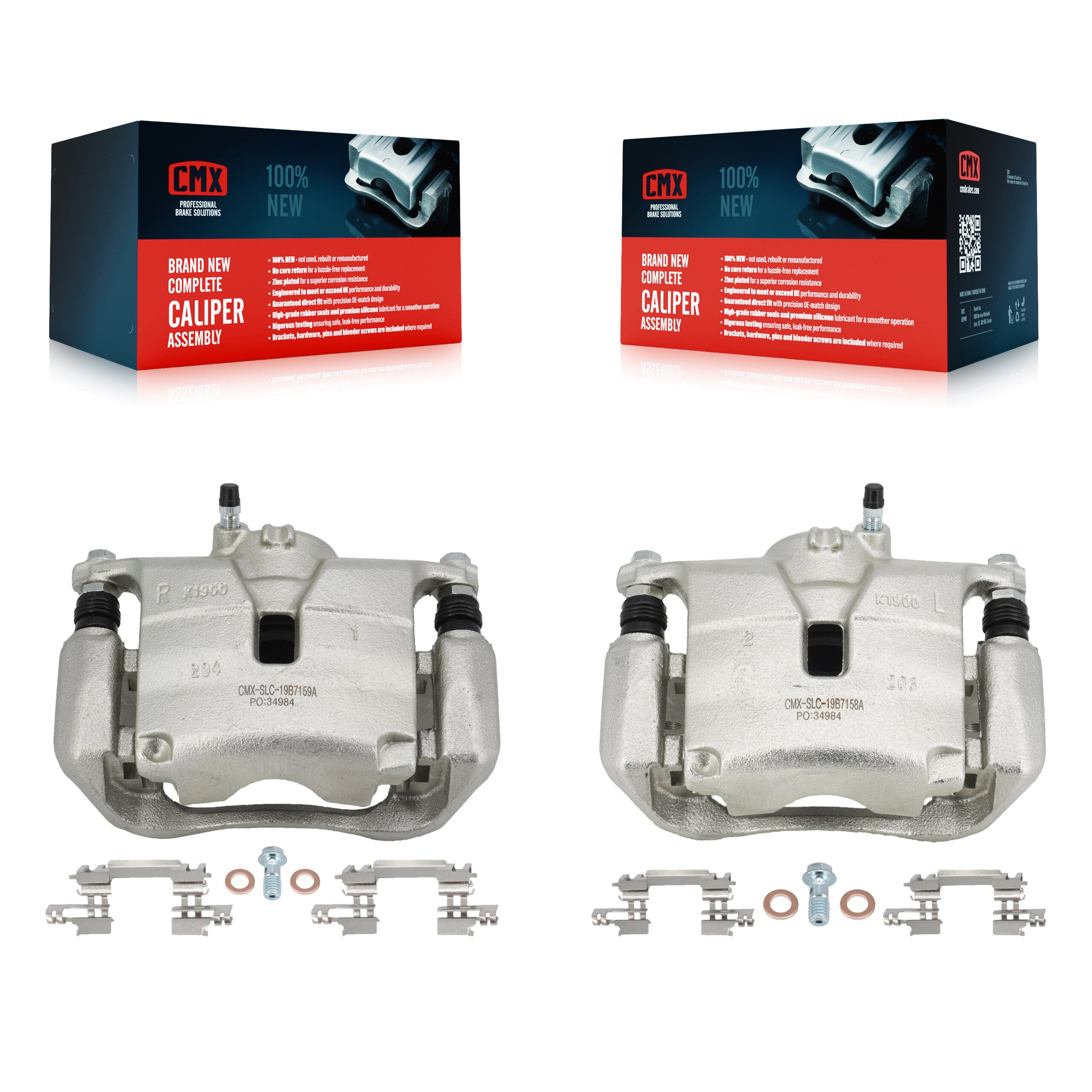CMX KBC-100208 Disc Brake Caliper for 2014-2018 Mazda CX-3, Mazda 3, Mazda 3 Sport - Front product image