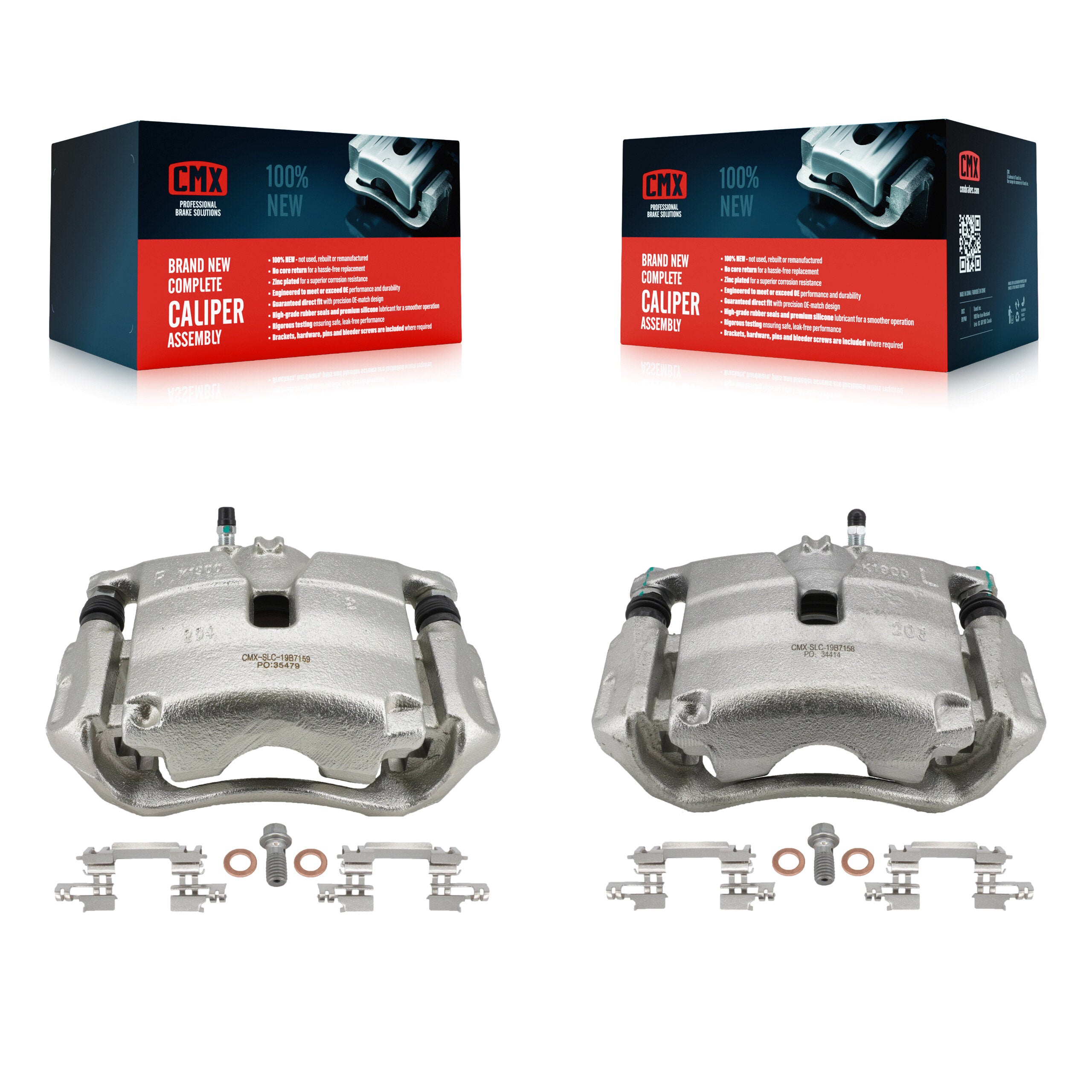 CMX KBC-100209 Disc Brake Caliper for 2014-2018 Mazda CX-3, Mazda 3, Mazda 3 Sport - Front product image