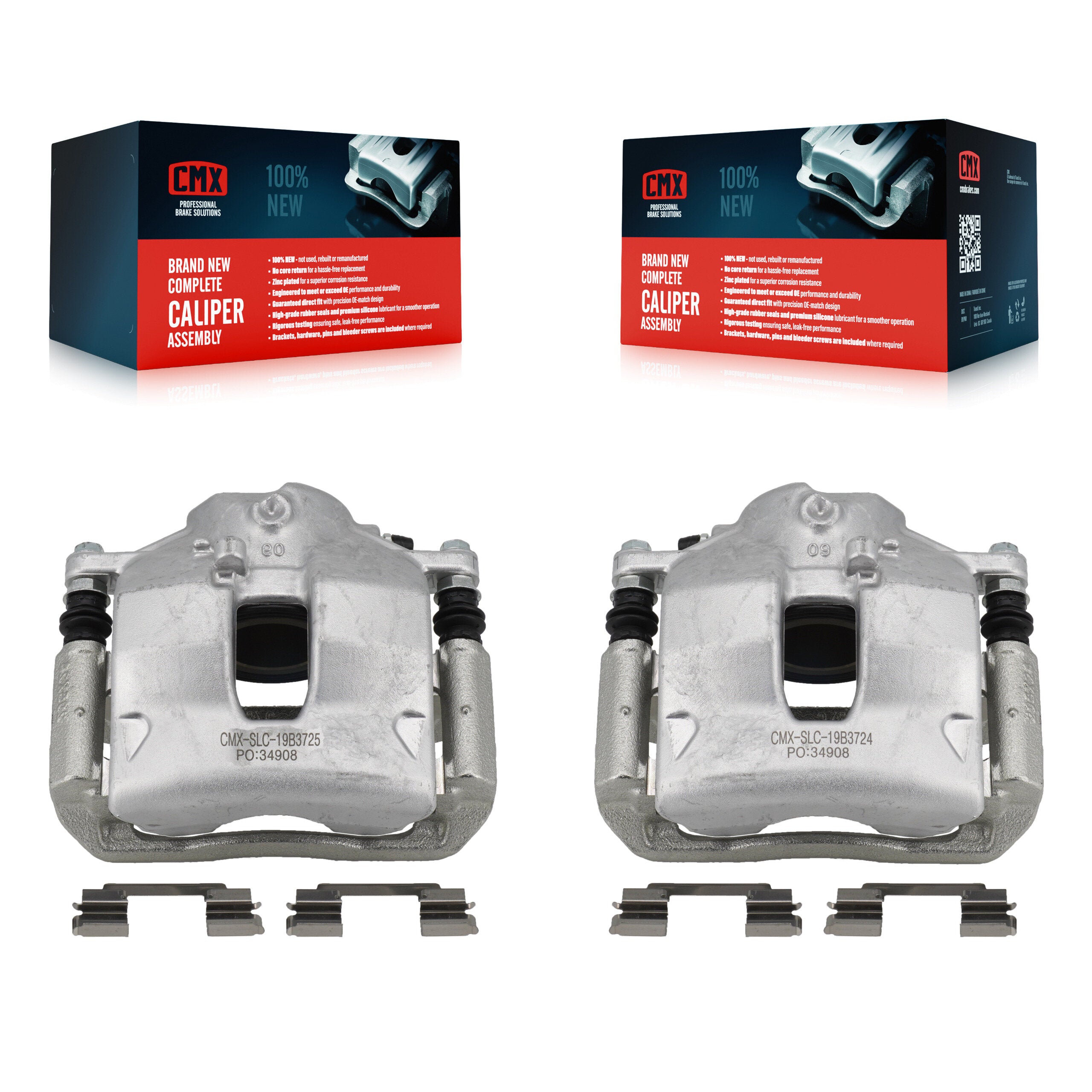 CMX KBC-100210 Disc Brake Caliper for 2008-2015 Mercedes-Benz C250, Mercedes-Benz SLK250, Mercedes-Benz C300 - Front product image