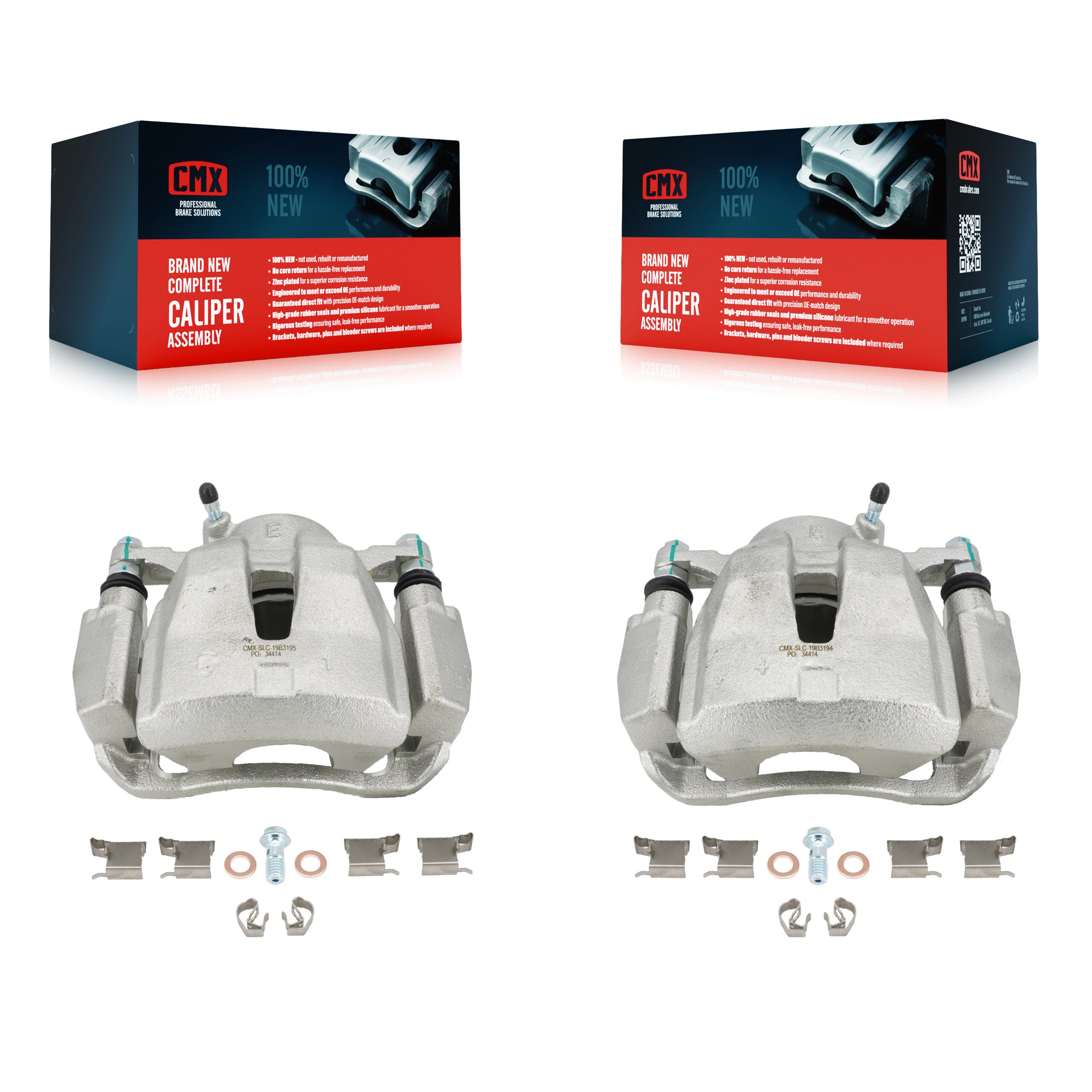 CMX KBC-100212 Disc Brake Caliper for 2006-2020 Toyota RAV4, Toyota Corolla iM, Scion iM & more - Front product image