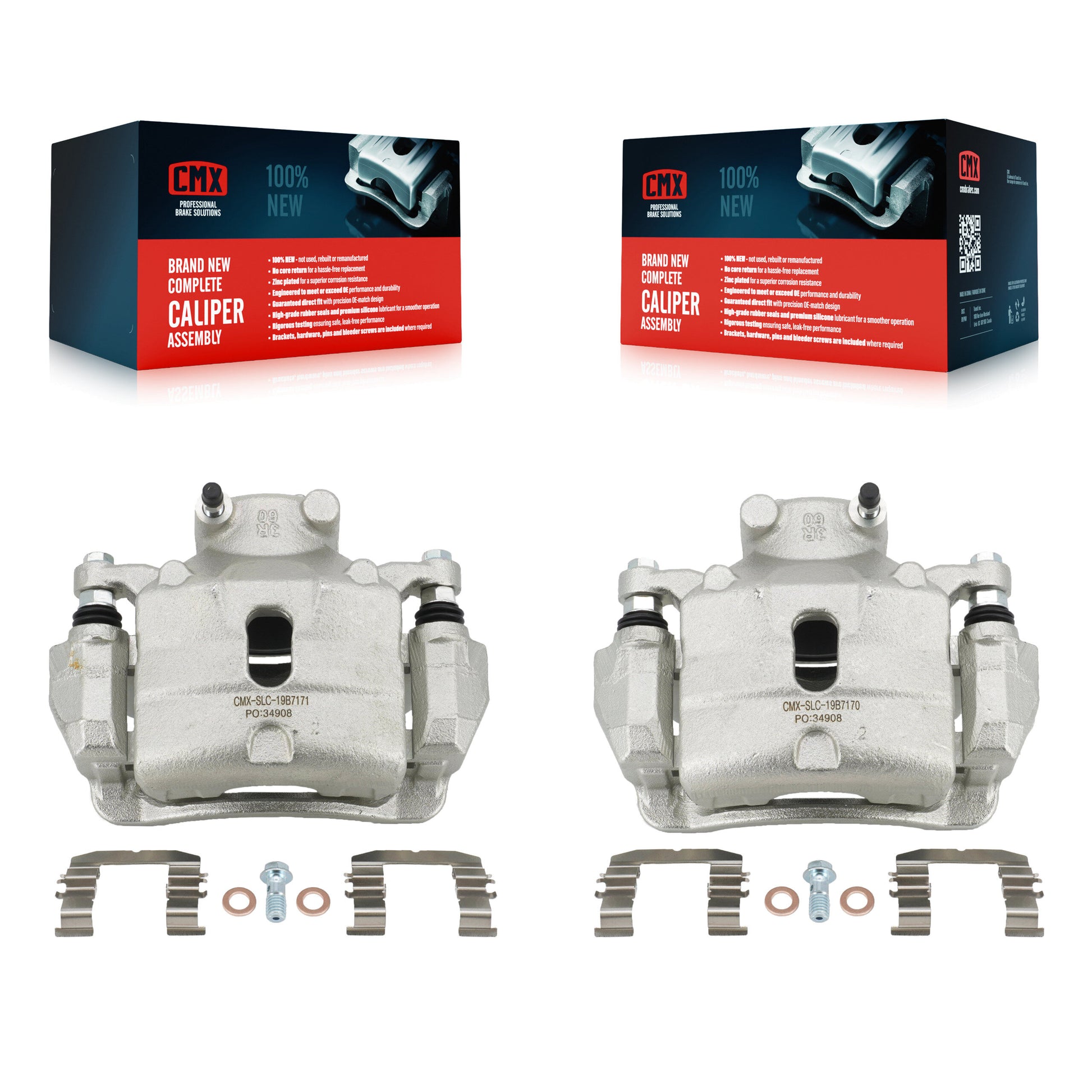CMX KBC-100216 Disc Brake Caliper for 2016-2020 Kia Optima, Hyundai Sonata - Front product image